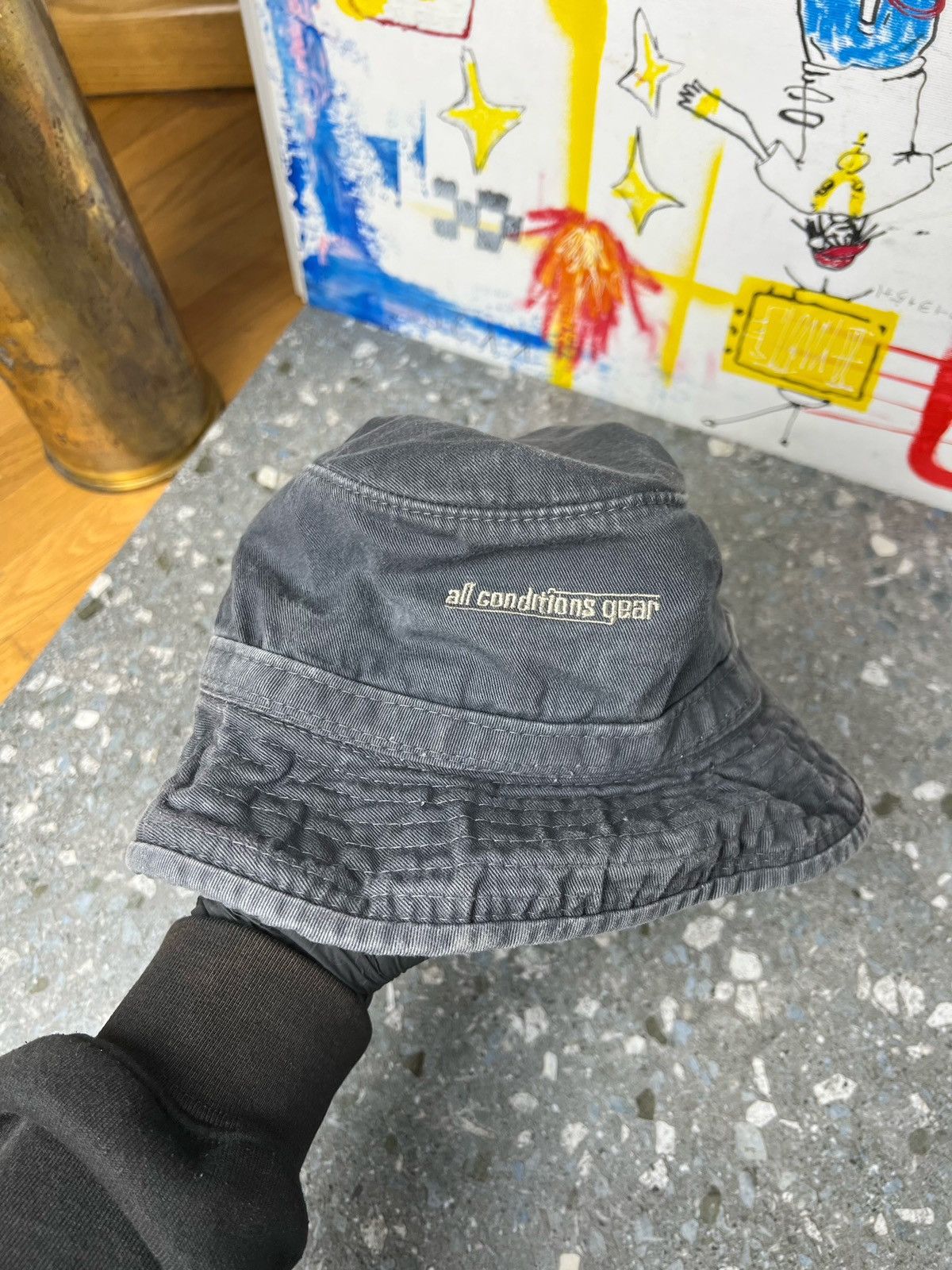 Nike × Vintage Vintage Nike Swoosh Logo Bucket Hat Panama faded Size ONE SIZE - 3 Thumbnail