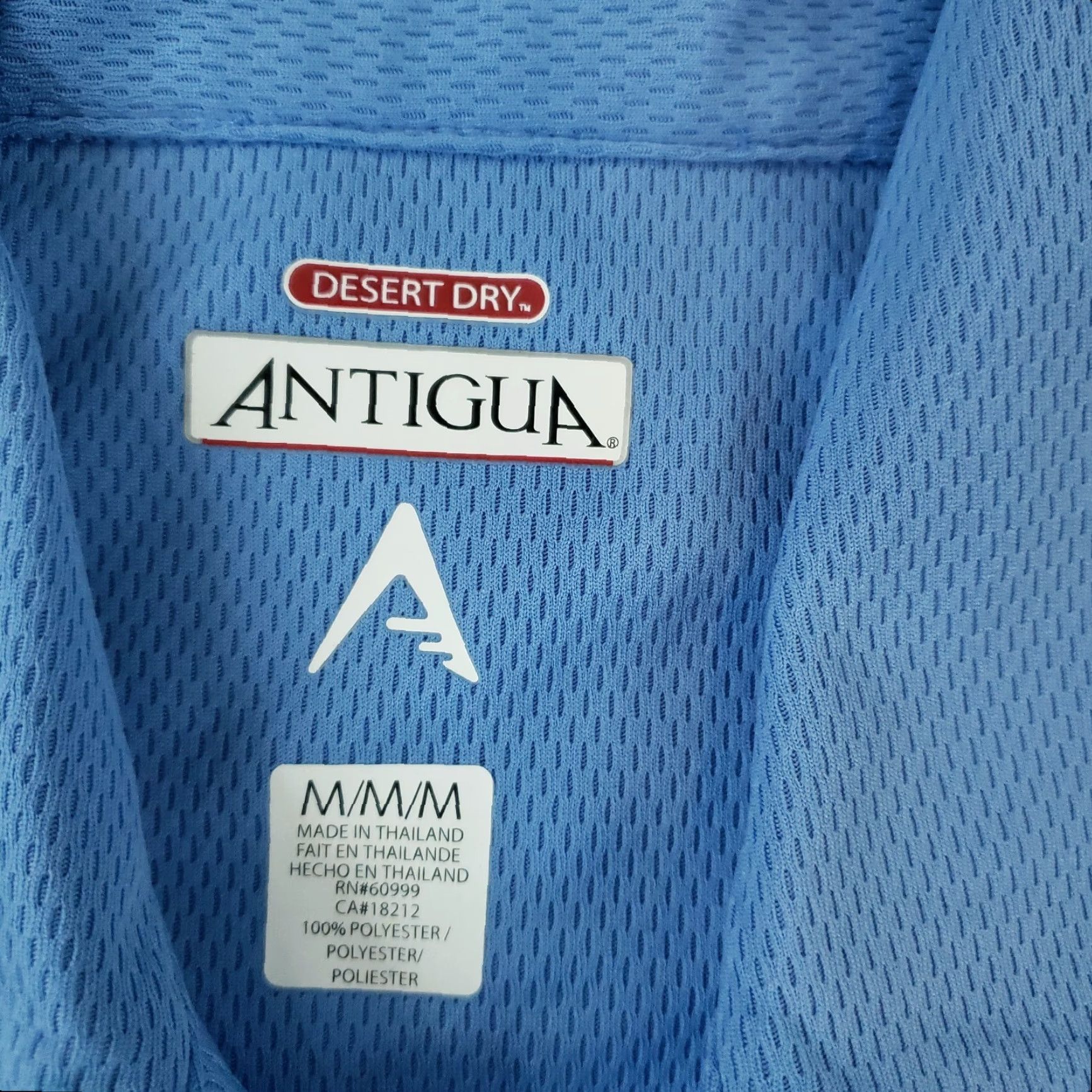 Vintage Antigua Polo Shirt Mens M Blue Short Sleeve Casual Wicking Crown Plaza Polo Shirt M Men Blue Casual Outdoor Logo Lightweight Polyester Sport Shirt Size US M / EU 48-50 / 2 - 5 Thumbnail