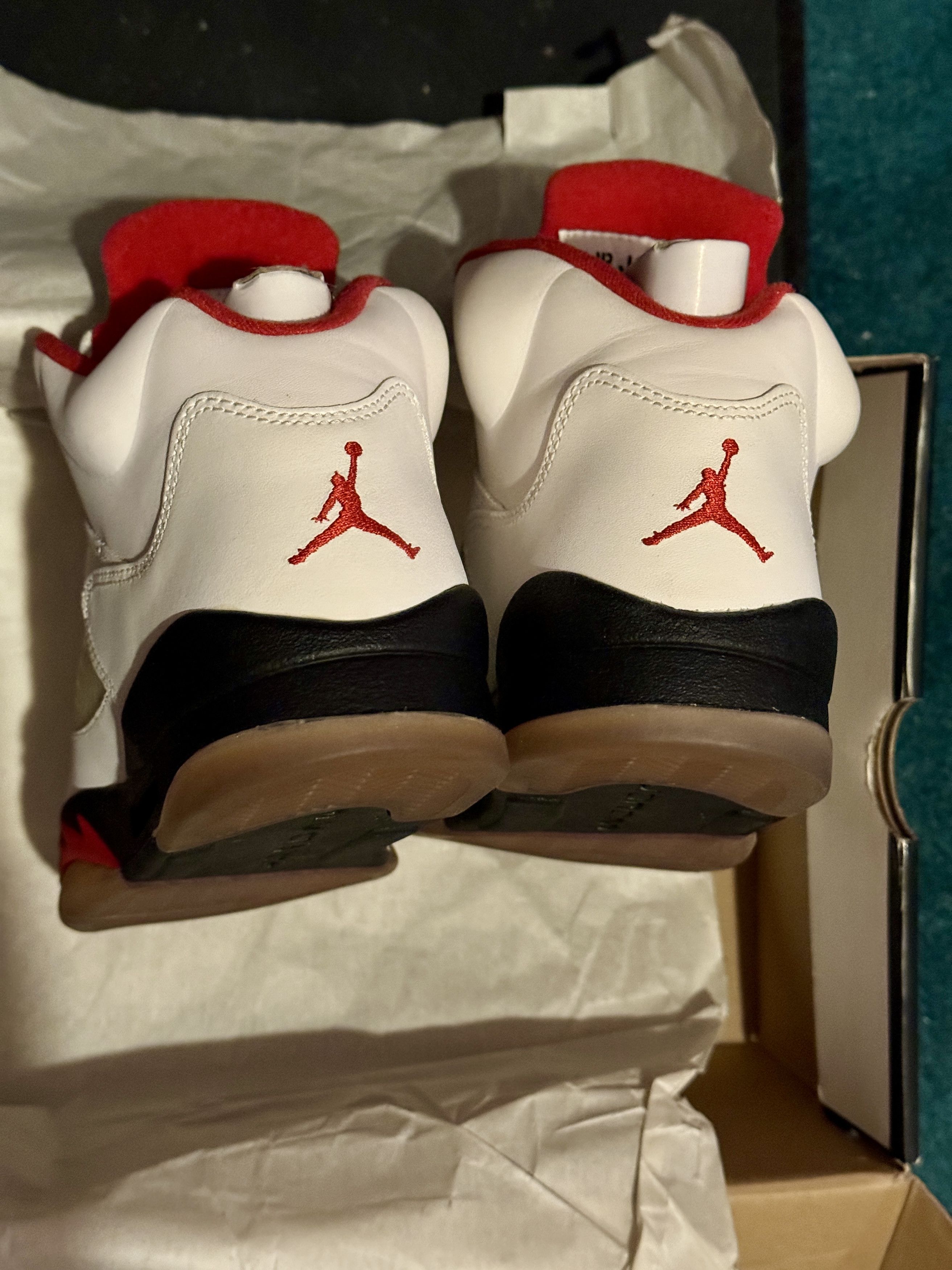Jordan Brand × Nike 2013 Nike Air Jordan 5 "Fire Red" Sz 6.5Y Size US 6.5 / EU 39-40 - 5 Thumbnail