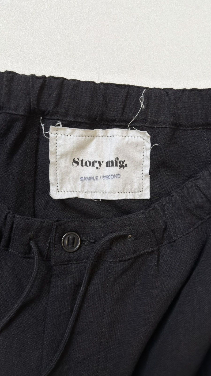 Story Mfg. Black Wide Leg ‘Paco’ Cargo Pants Size US 36 / EU 52 - 4 Thumbnail