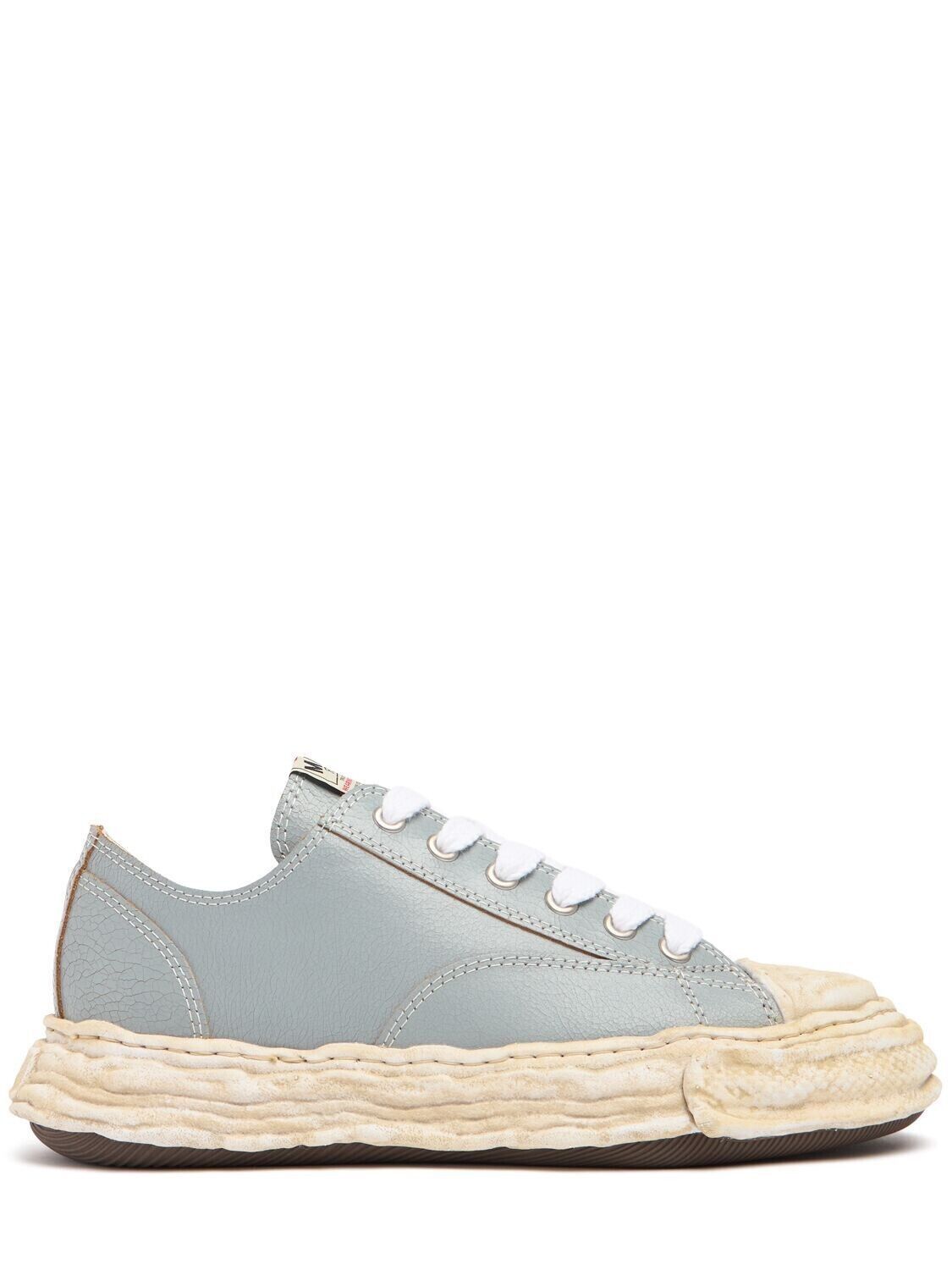 Other MIHARAYASUHIRO Peterson Men's Gray Leather Sneakers Size US 6 / EU 39 - 6 Thumbnail