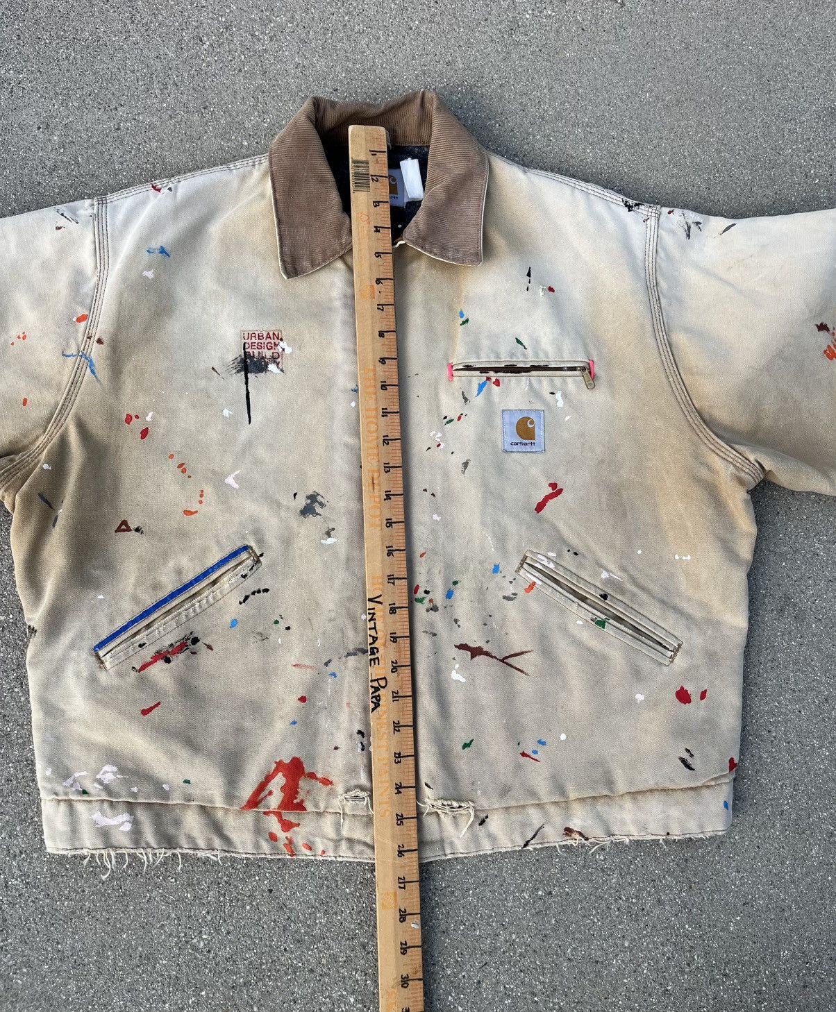 Carhartt Custom Vintage Carhartt Detroit Jacket Thrashed Distressed Size US XL / EU 56 / 4 - 5 Thumbnail