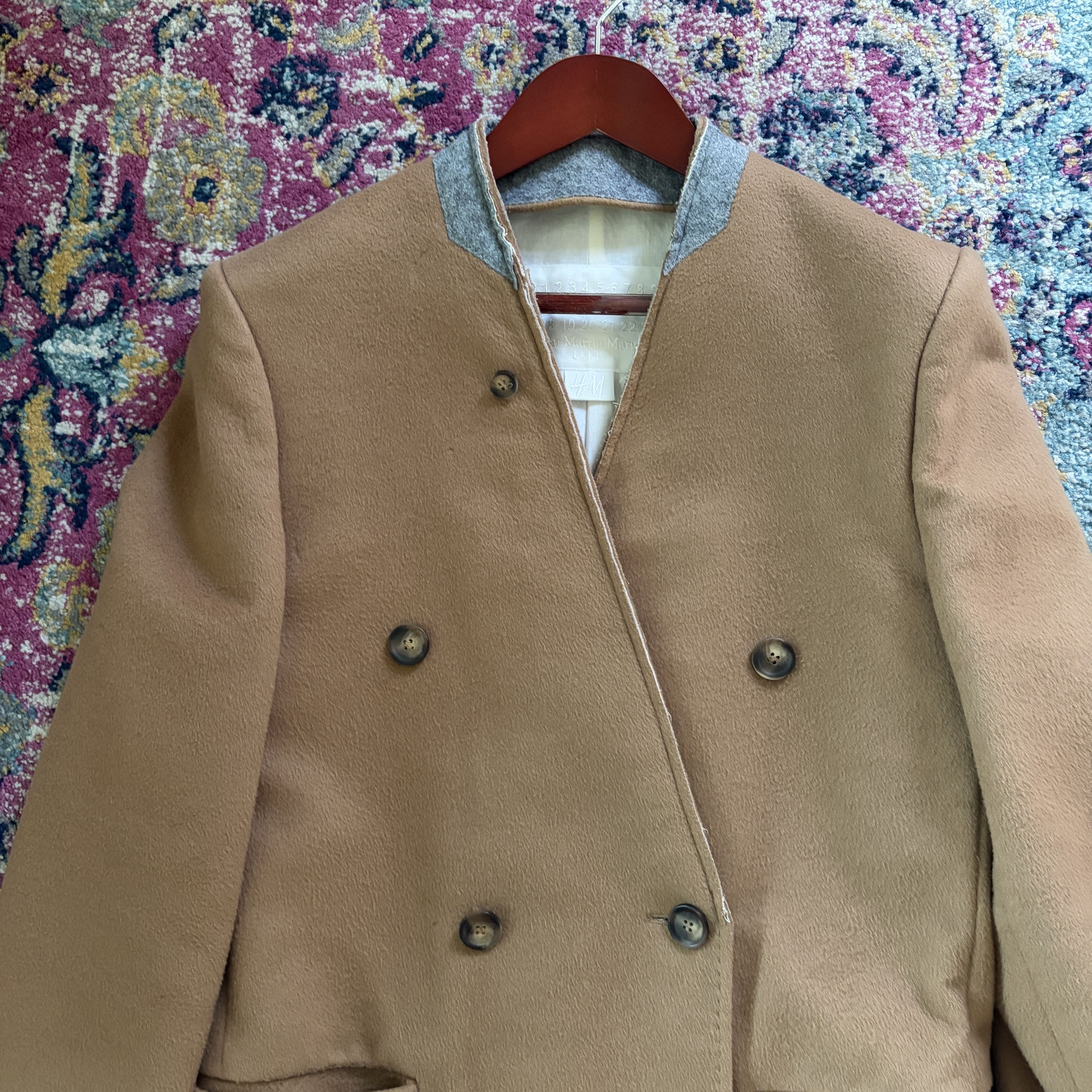 H&M × Maison Margiela Maison Margiela x H&M Camel Double Breasted Overcoat Size US S / EU 44-46 / 1 - 2 Thumbnail