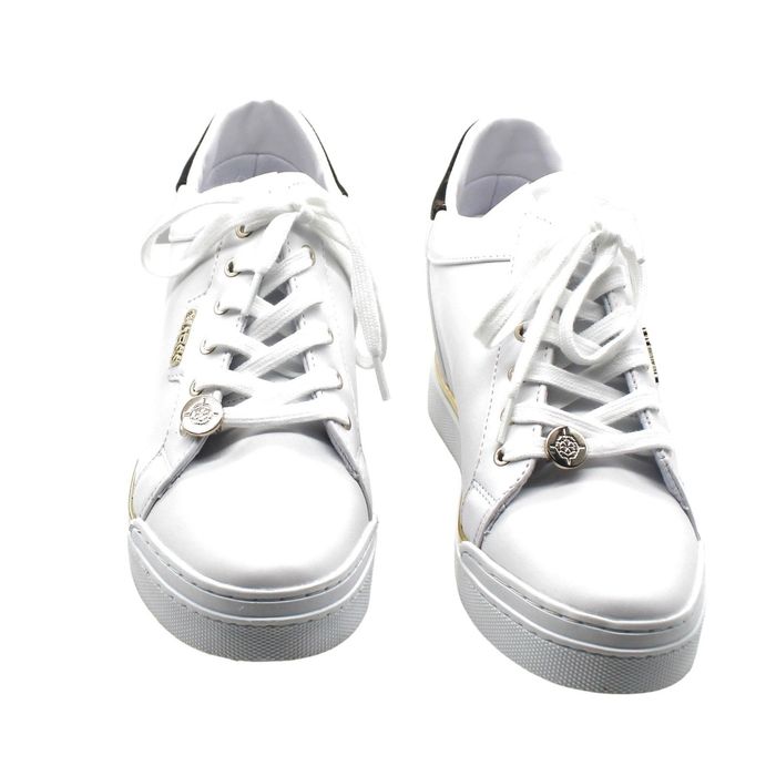 guess wedge sneakers white
