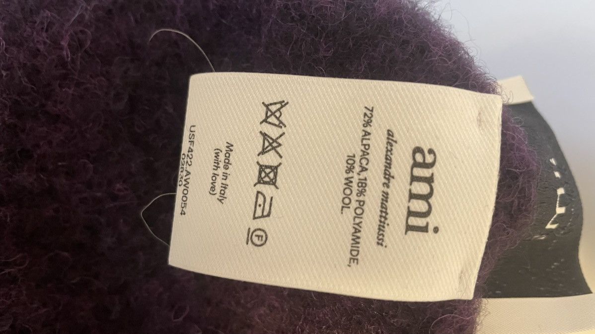 AMI AMI Paris De Coeur scarf in purple Size ONE SIZE - 4 Thumbnail