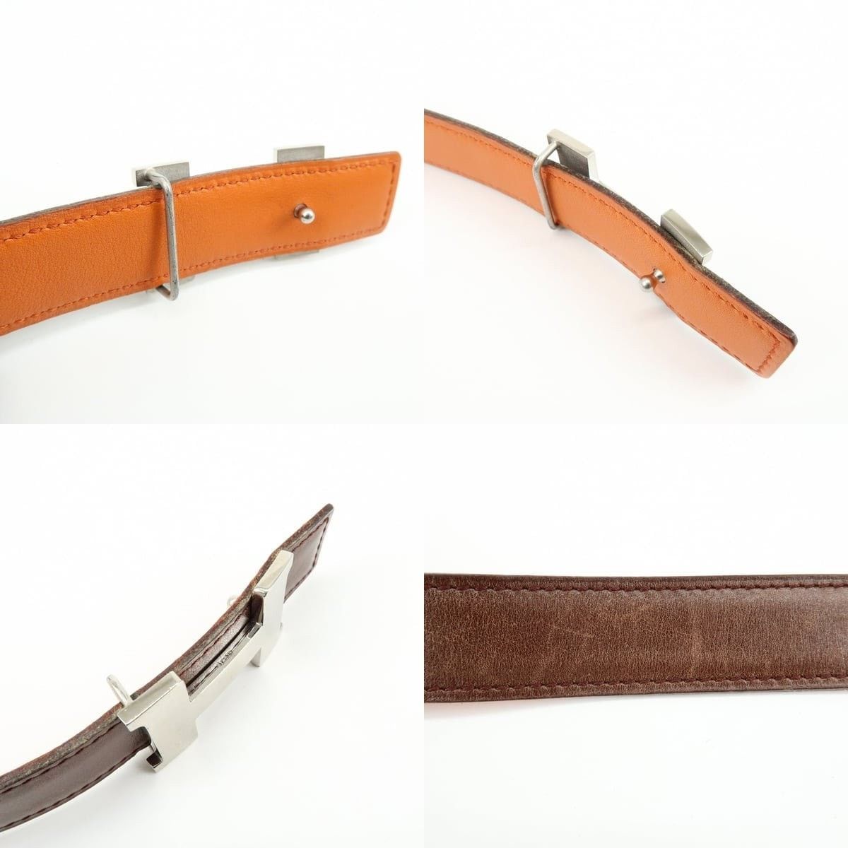 Hermes Hermes Constance H Buckle Reversible Leather Belt Brown Size ONE SIZE - 4 Thumbnail