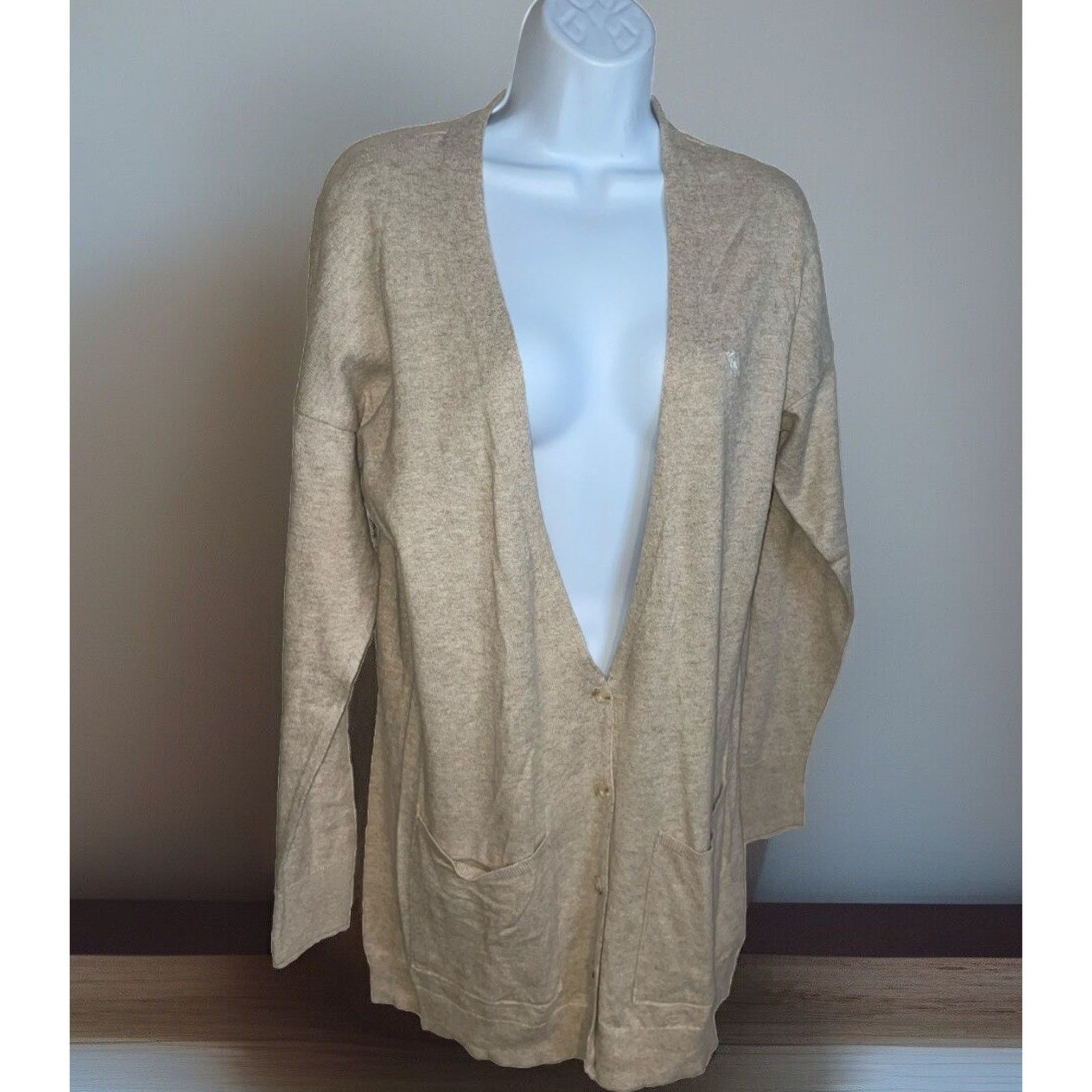 Abercrombie & Fitch Abercrombie & Fitch Beige Long Oversize Cardigan Sweater S Size S / US 4 / IT 40 - 7 Thumbnail