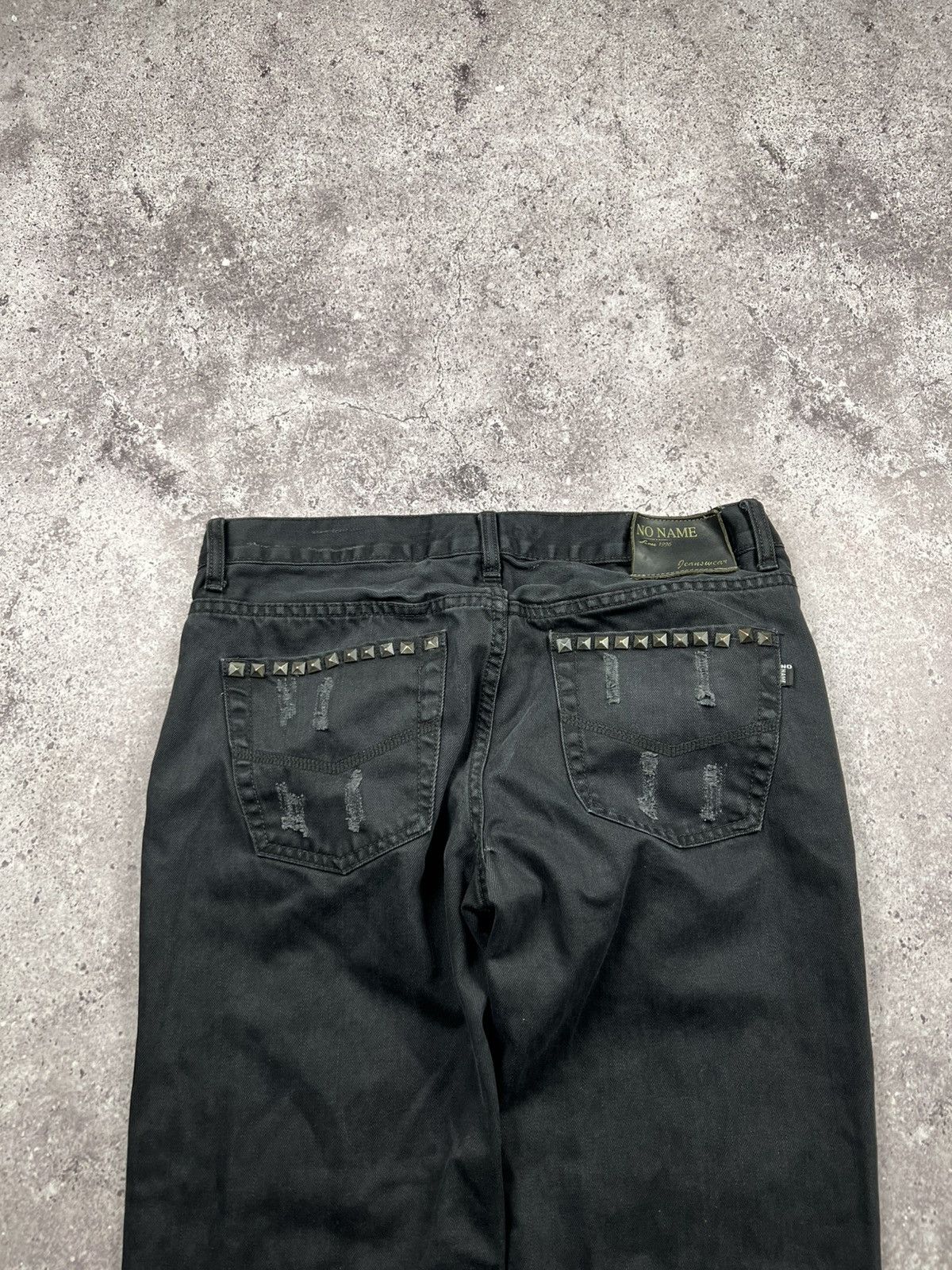 Japanese Brand VINTAGE NONAME Y2K BOOTCUT Studed AVANT GARDE JAPANESE JEANS Size US 34 / EU 50 - 4 Thumbnail