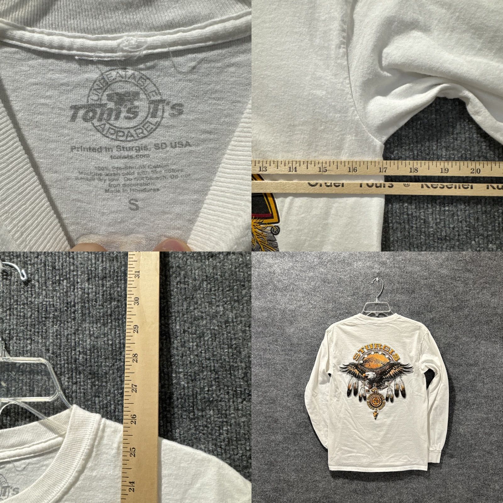 Vintage Sturgis Black Hills Motor Classic 2016 White Long Sleeve T-Shirt Women’s S Size S / US 4 / IT 40 - 8 Thumbnail