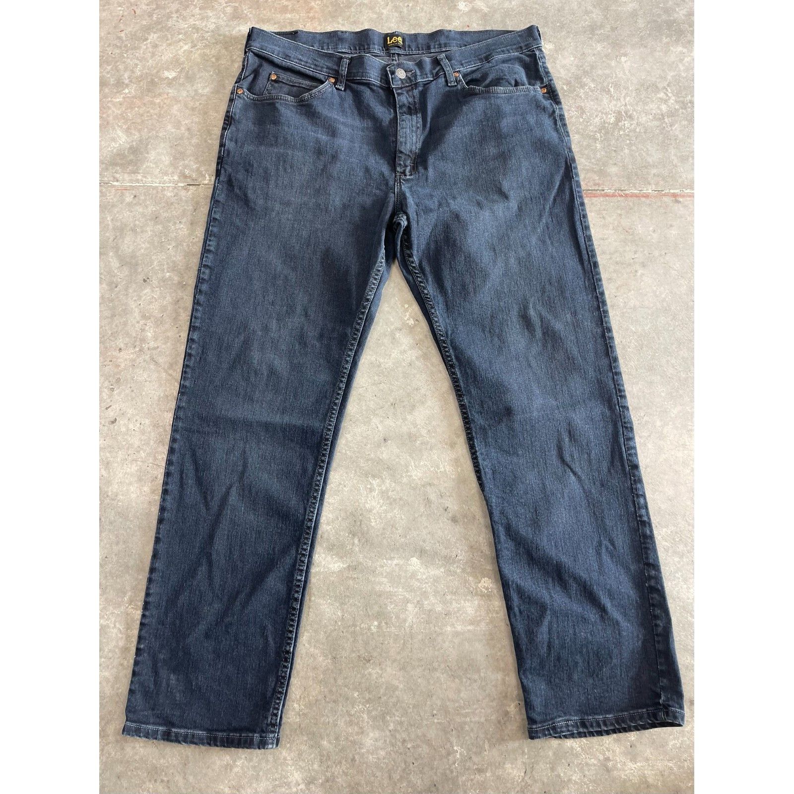 Lee VTG Y2K 90S LEE DENIM 38 X 32 STRAIGHT LEG SKATER BAGGY BLUE Size US 38 / EU 54 - 7 Thumbnail