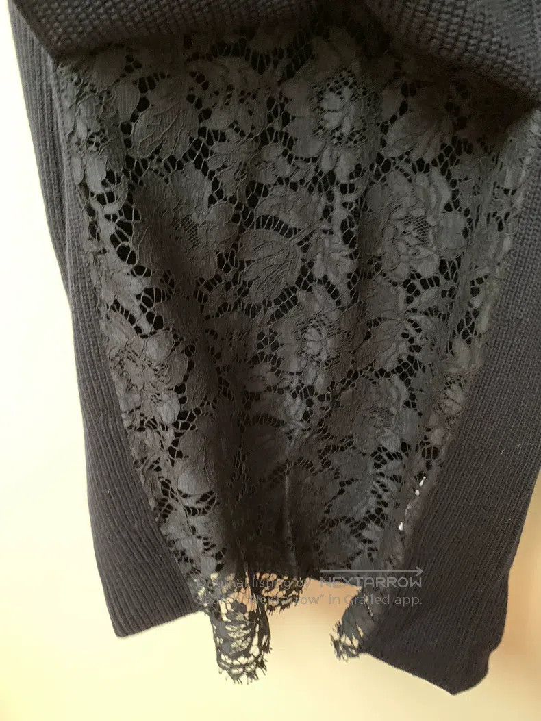 Valentino Valentino Lace patchwork thick sweater Size S / US 4 / IT 40 - 4 Thumbnail