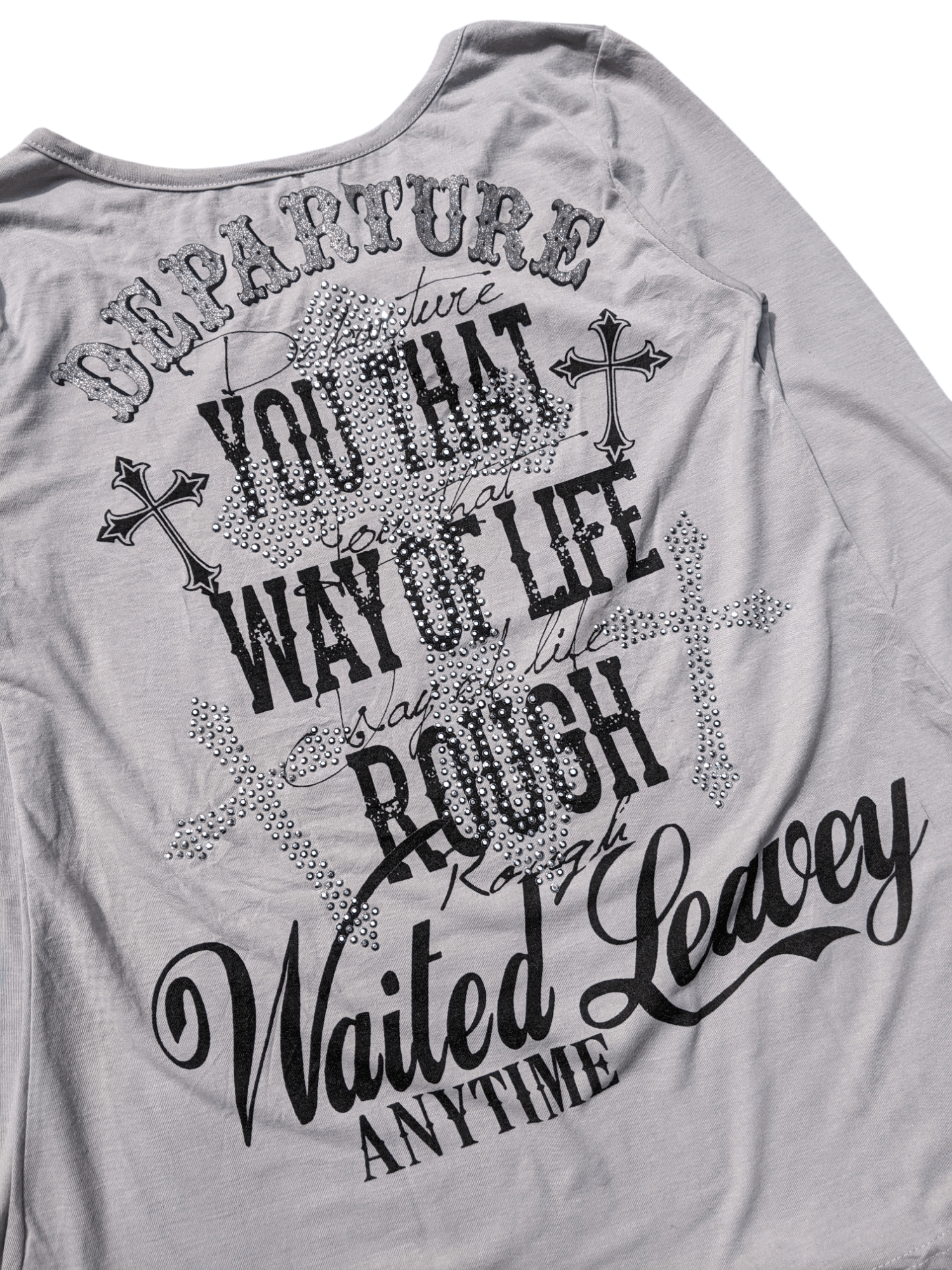 Japanese Brand Japanese VKEI STYLE Edge Line Skull Poem T shirt Size US M / EU 48-50 / 2 - 3 Thumbnail