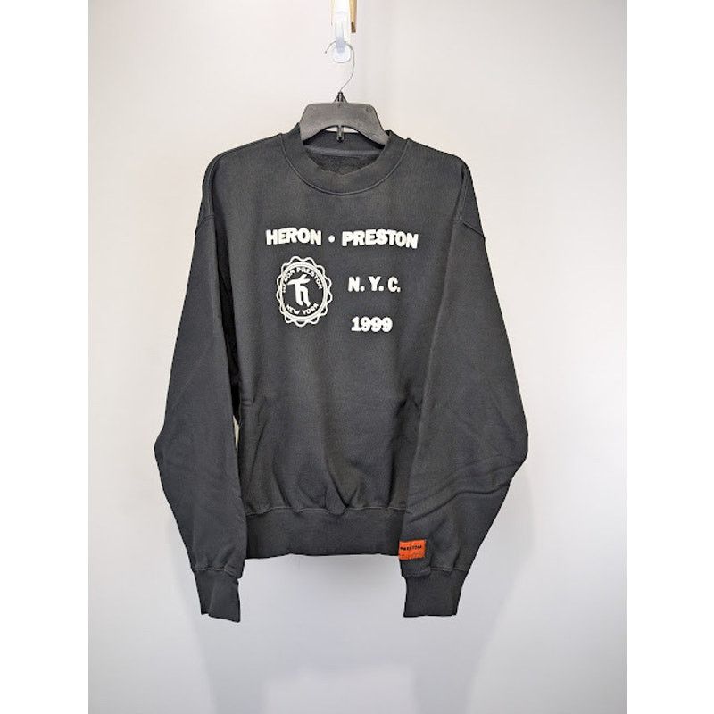 Heron Preston o1rshd1 Medieval Heron Crewneck in Black/White Size US L / EU 52-54 / 3 - 1 Thumbnail