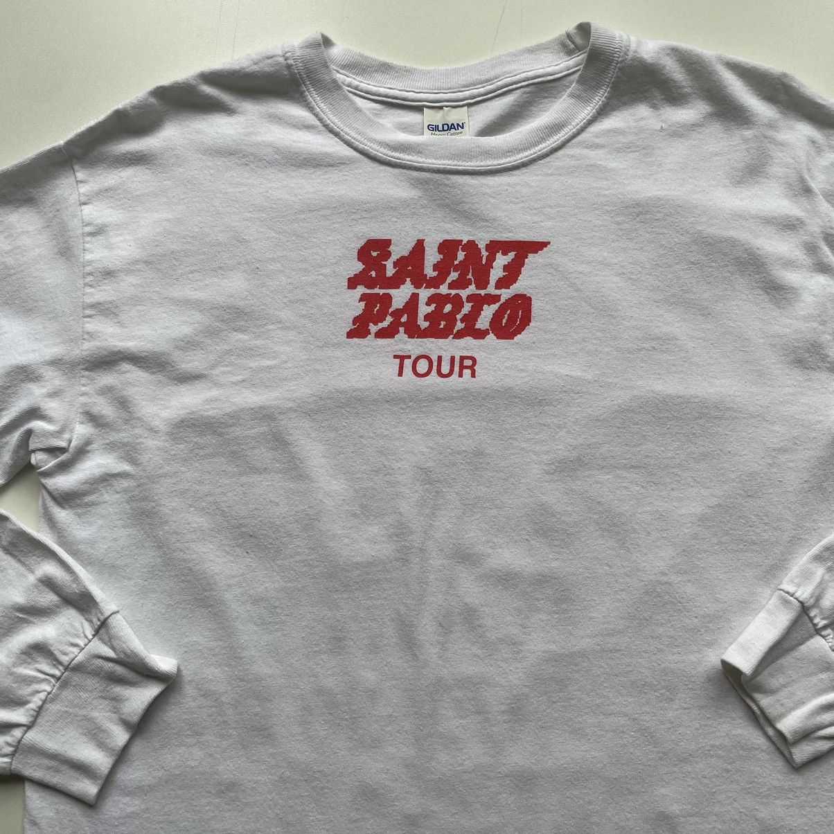 Kanye West Vintage Kanye West Saint Pablo Tour Long Sleeve Shirt Medium Size US M / EU 48-50 / 2 - 4 Thumbnail