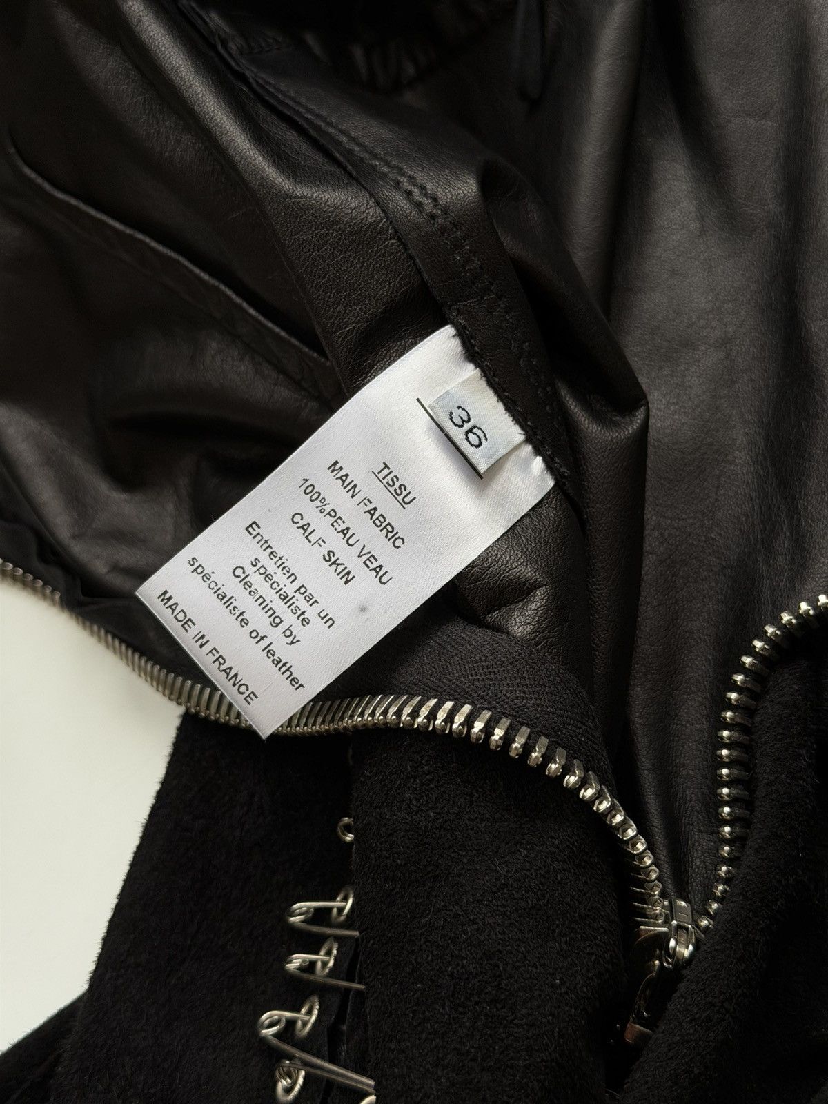 Balmain BALMAIN Decarnin SS2011 Safety Pin Leather Calf Mini Dress Size S / US 4 / IT 40 - 19 Thumbnail