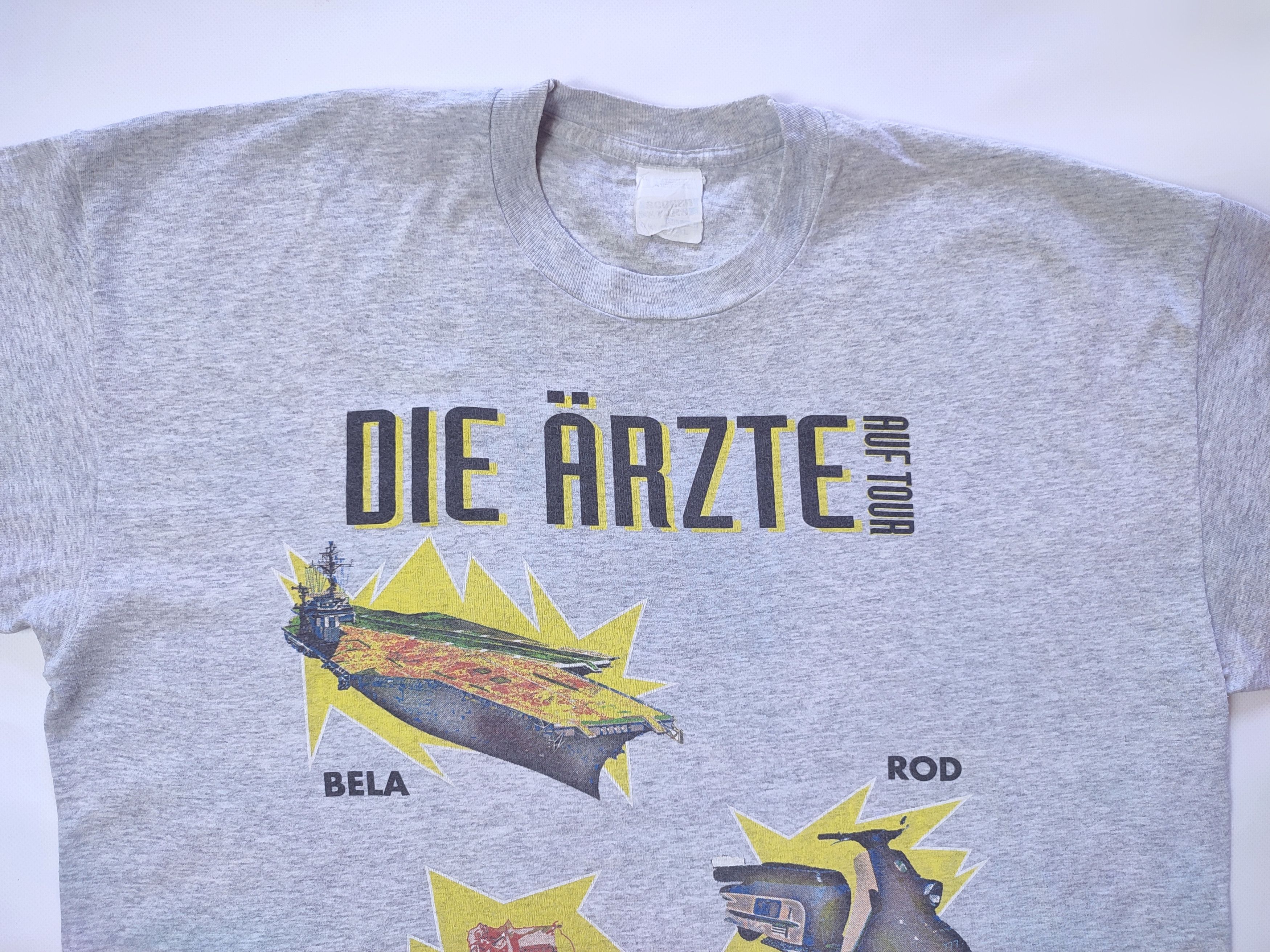 Band Tees × Vintage Die Arzte Vintage Rock Band Tour T-shirt Size US XL / EU 56 / 4 - 8 Thumbnail