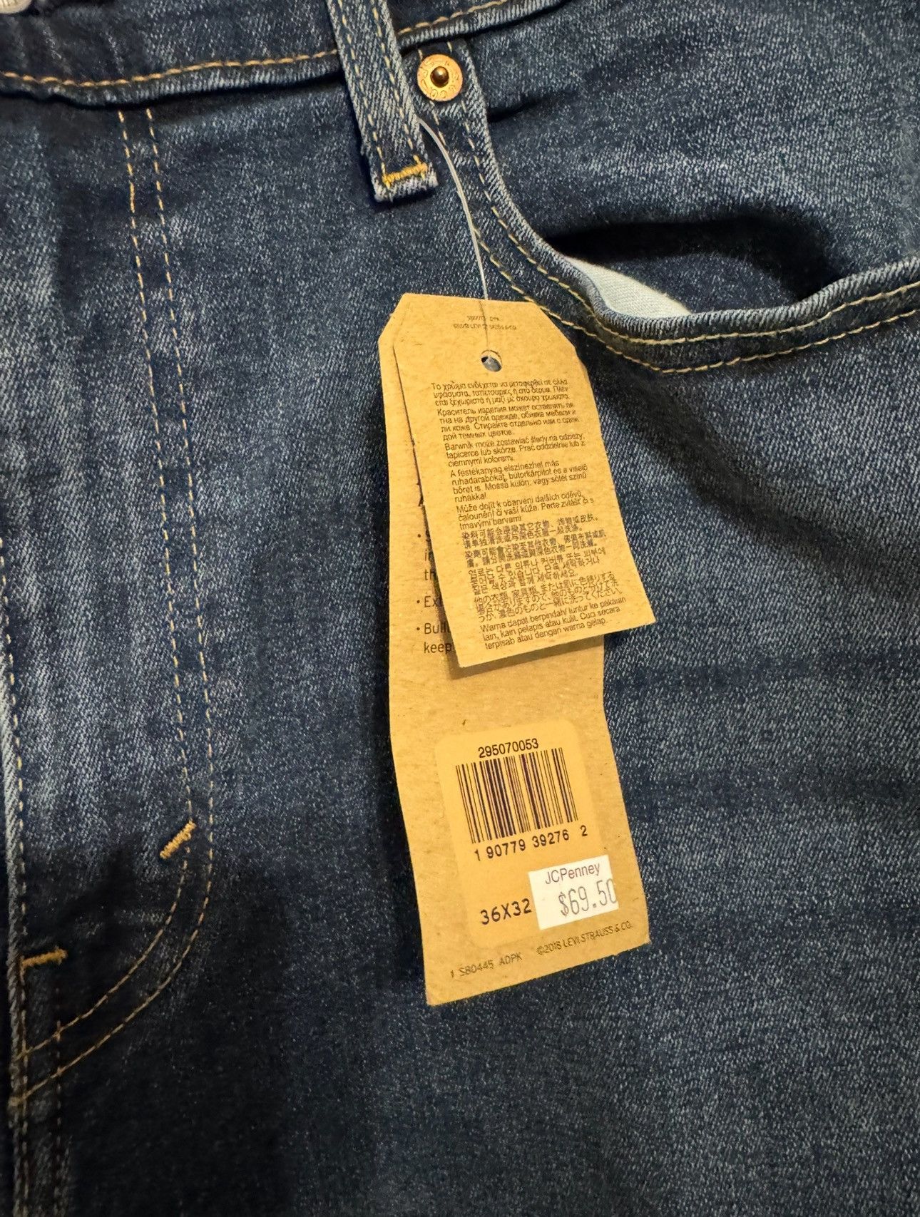 Levi's Men's Levi's® 502™ Regular Taper Stretch Jeans Size 36 x 32 Size US 36 / EU 52 - 4 Thumbnail