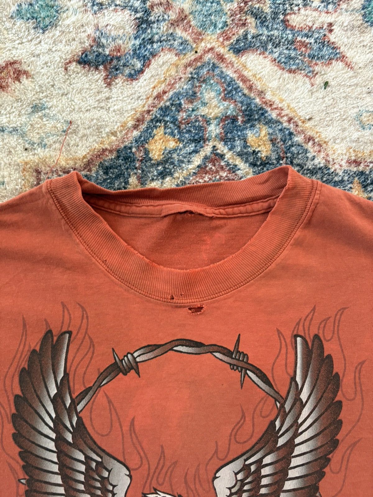Harley Davidson Vintage Harley Davidson Flames Biker T-shirt Large Size US L / EU 52-54 / 3 - 3 Thumbnail