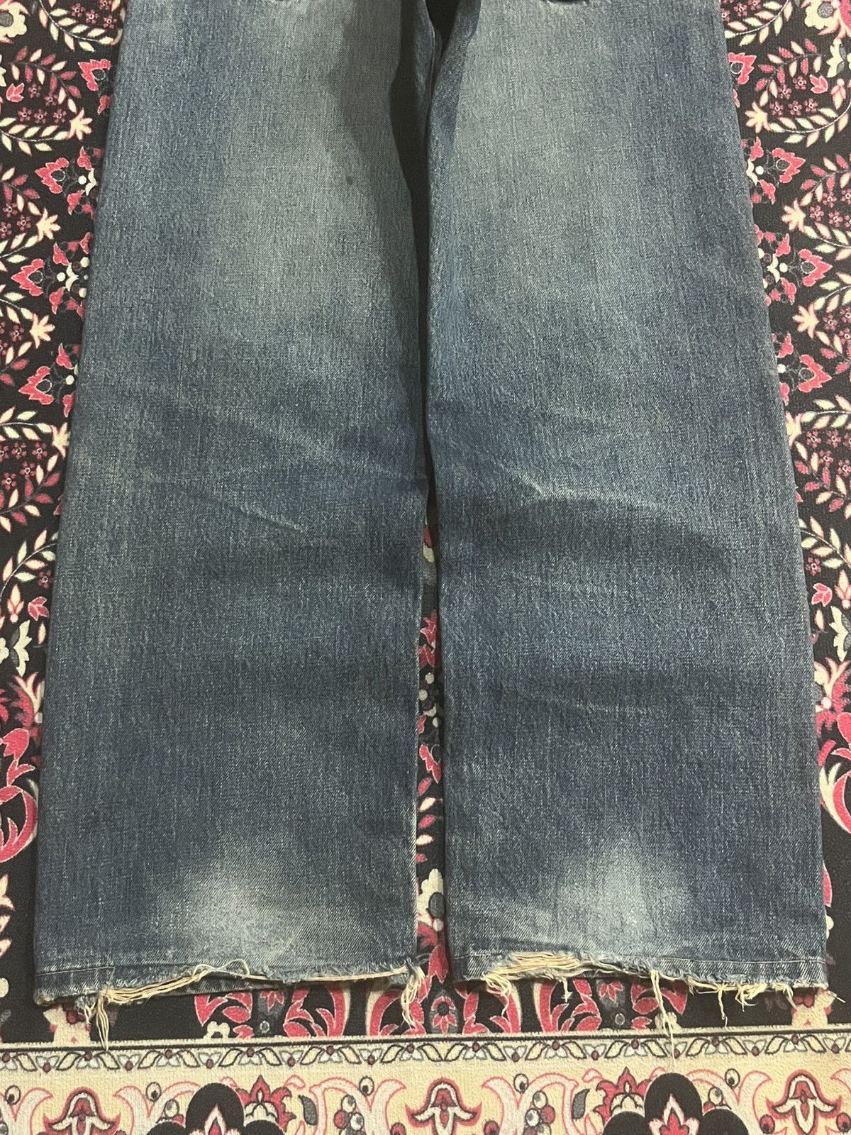 Acne Studios Vintage Edwin 505X Japan Rusty Blue Distressed Selvedge Jean Size US 28 / EU 44 - 11 Thumbnail