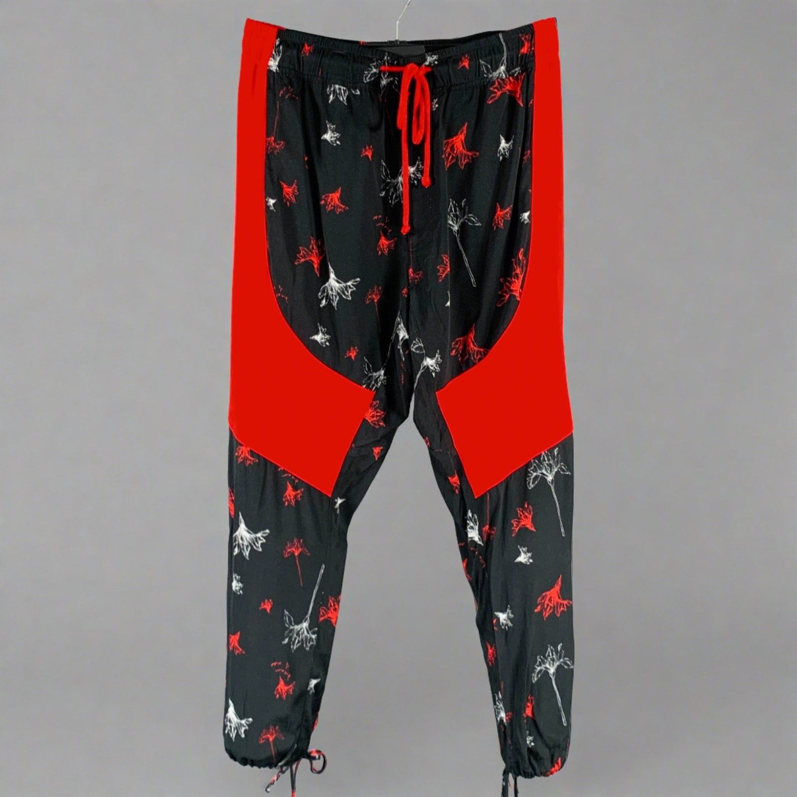 Prabal Gurung PRABAL GURUNG Size S Black Red Floral Lounge Casual Pants Size US 27 - 1 Thumbnail