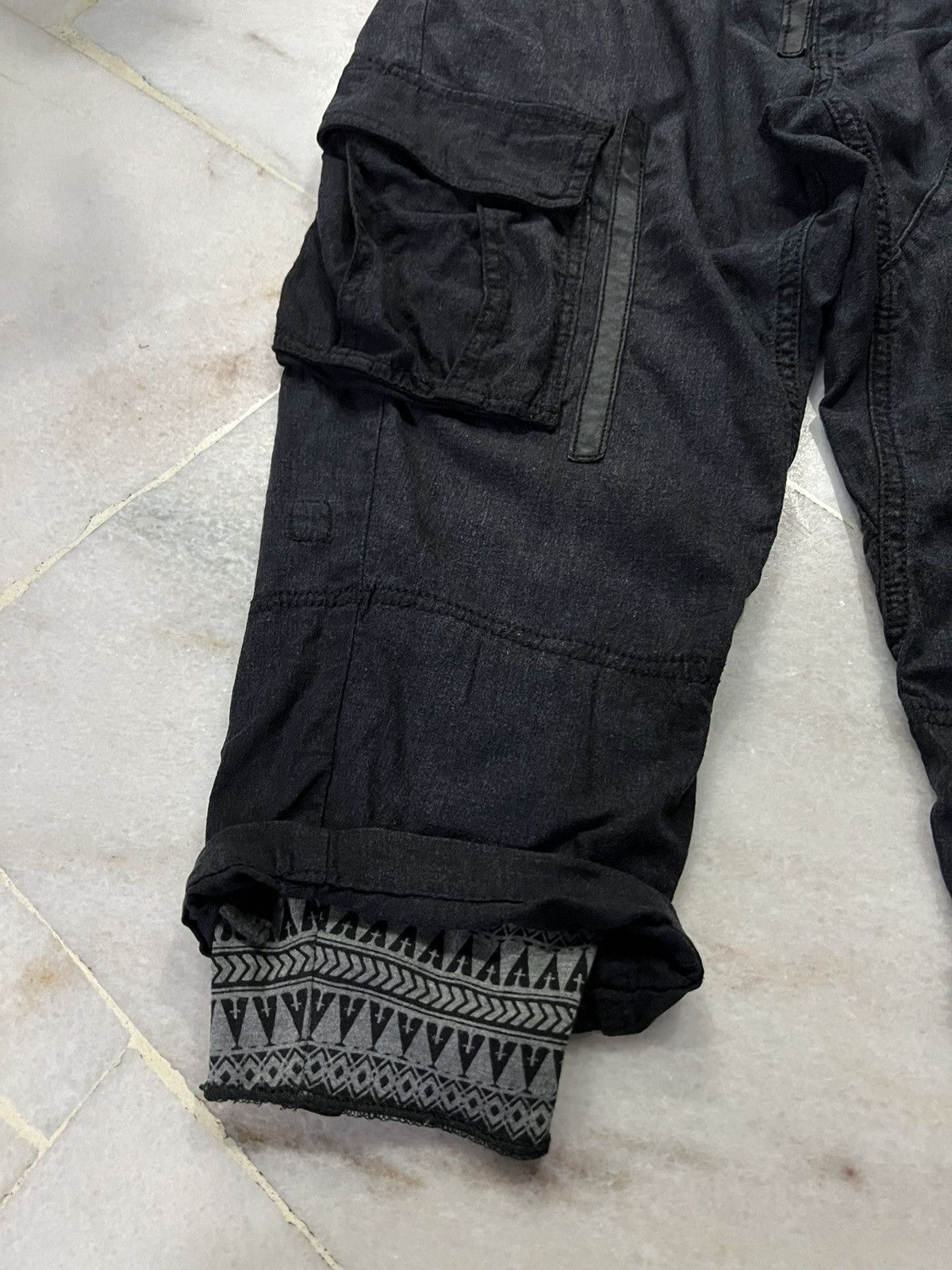 If Six Was Nine × Tornado Mart TORNADO MART CARGO BONDAGE PUNK SHORT PANTS RARE DESIGN Size US 32 / EU 48 - 3 Thumbnail
