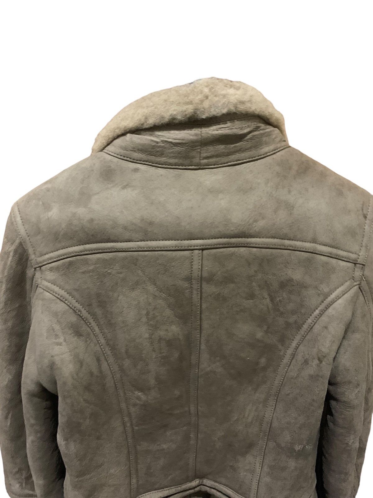 Burberry × Burberry Prorsum Burberry Prorsum Shearling & Suede Peplum Jacket Size S / US 4 / IT 40 - 9 Thumbnail