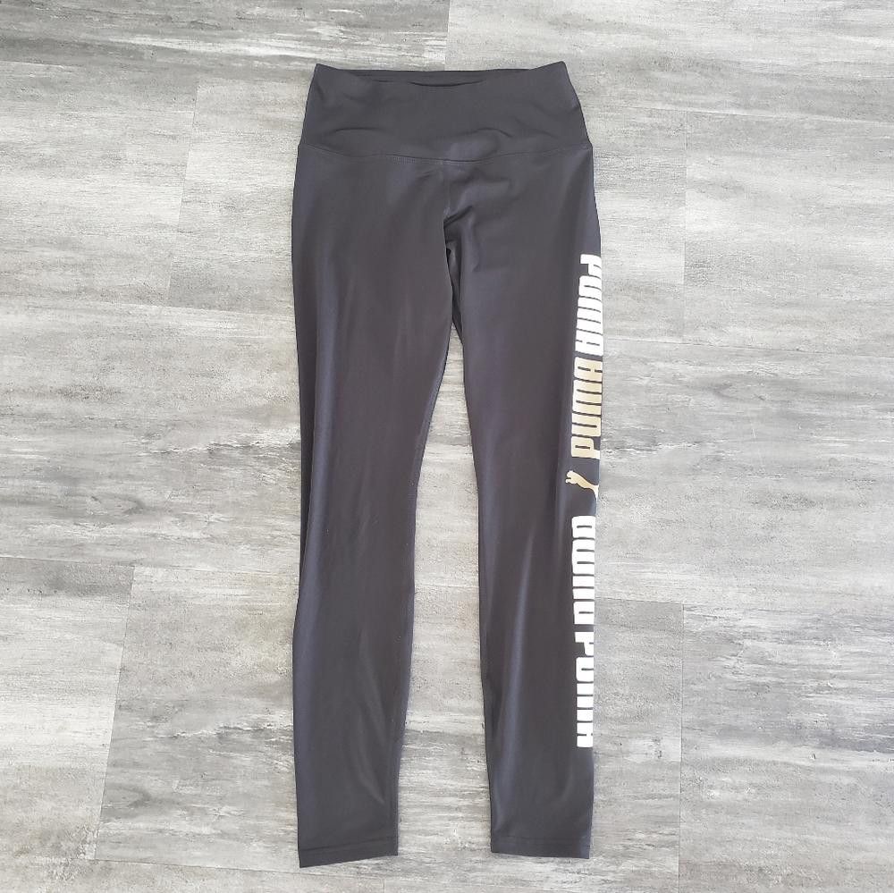 Puma Black White Gold Puma Athletic Legging Size 28" / US 6 / IT 42 - 1 Thumbnail