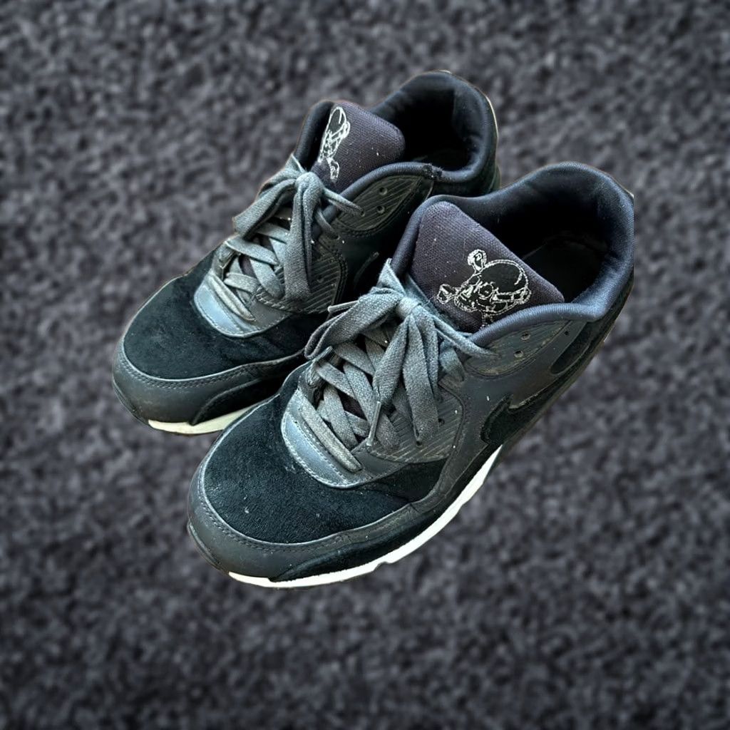 Nike Nike Air Max 90 Premium Level Skull Black LTD Sneaker Men 9.0US Original Collect Size US 9 / EU 42 - 1 Thumbnail