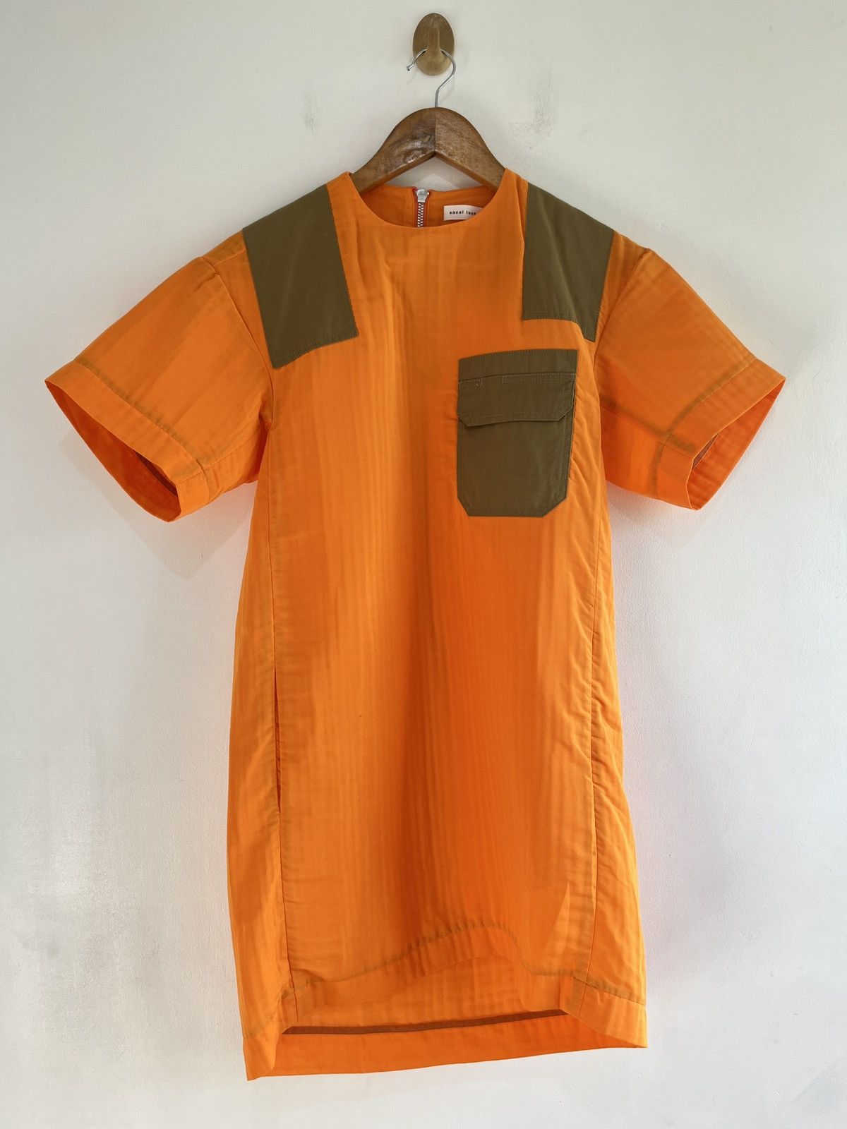 Japanese Brand × Sacai SS15 Linen Pocket Mid Dress Size S / US 4 / IT 40 - 1 Thumbnail