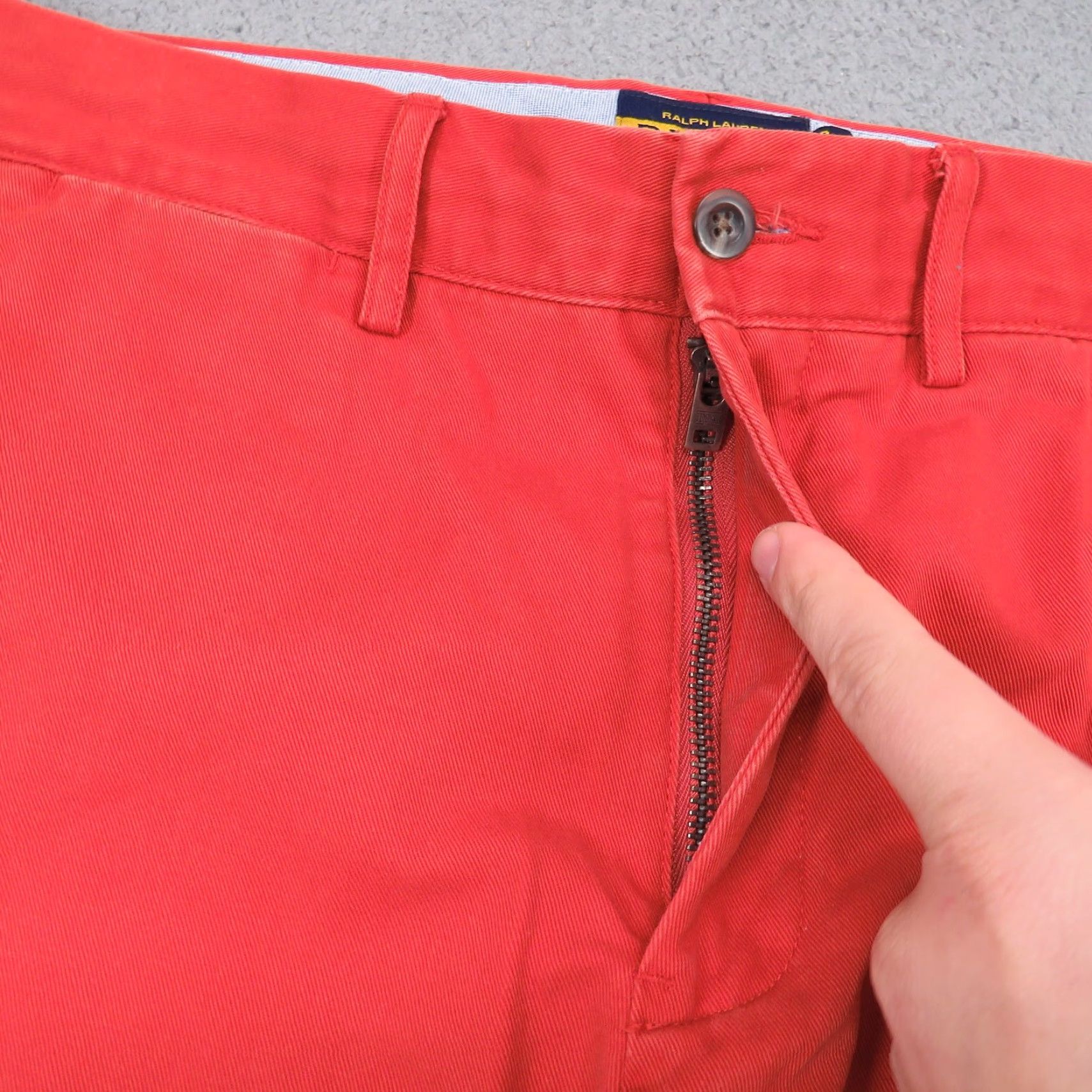 Polo Ralph Lauren VINTAGE Polo Ralph Lauren Rugby Pants Mens 33x32 Twill Blaze Safety Orange Straight Prep Size US XS / EU 42 / 0 - 6 Thumbnail