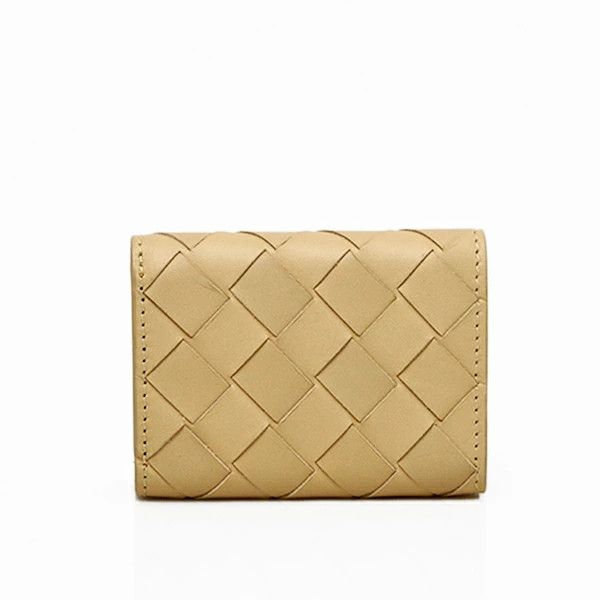 Bottega Veneta o1bcso1str0824 Size : OS / Tiny Tri-Fold Wallet in Beige Size ONE SIZE - 2 Thumbnail