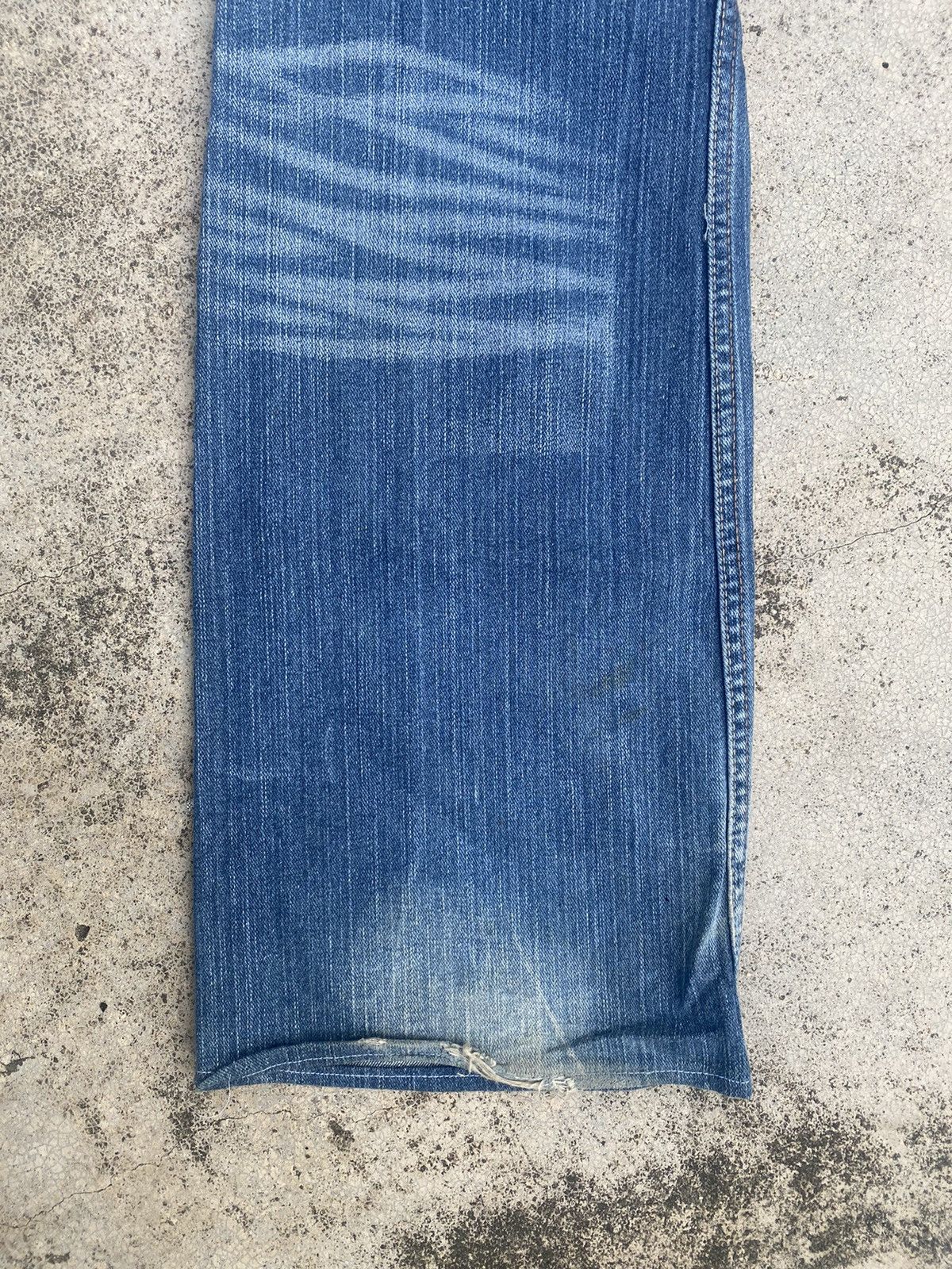 Japanese Brand Flare Jeans Root Three Distressed Fade Bootcut Size US 30 / EU 46 - 18 Thumbnail