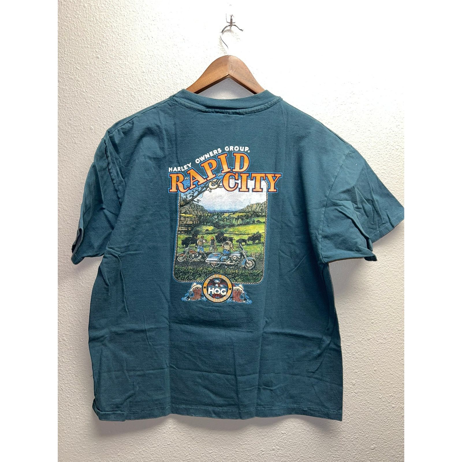 Harley Davidson Vintage Harley Davidson Rapid City Shirt South Dakota Tee 90 Size US XL / EU 56 / 4 - 1 Thumbnail