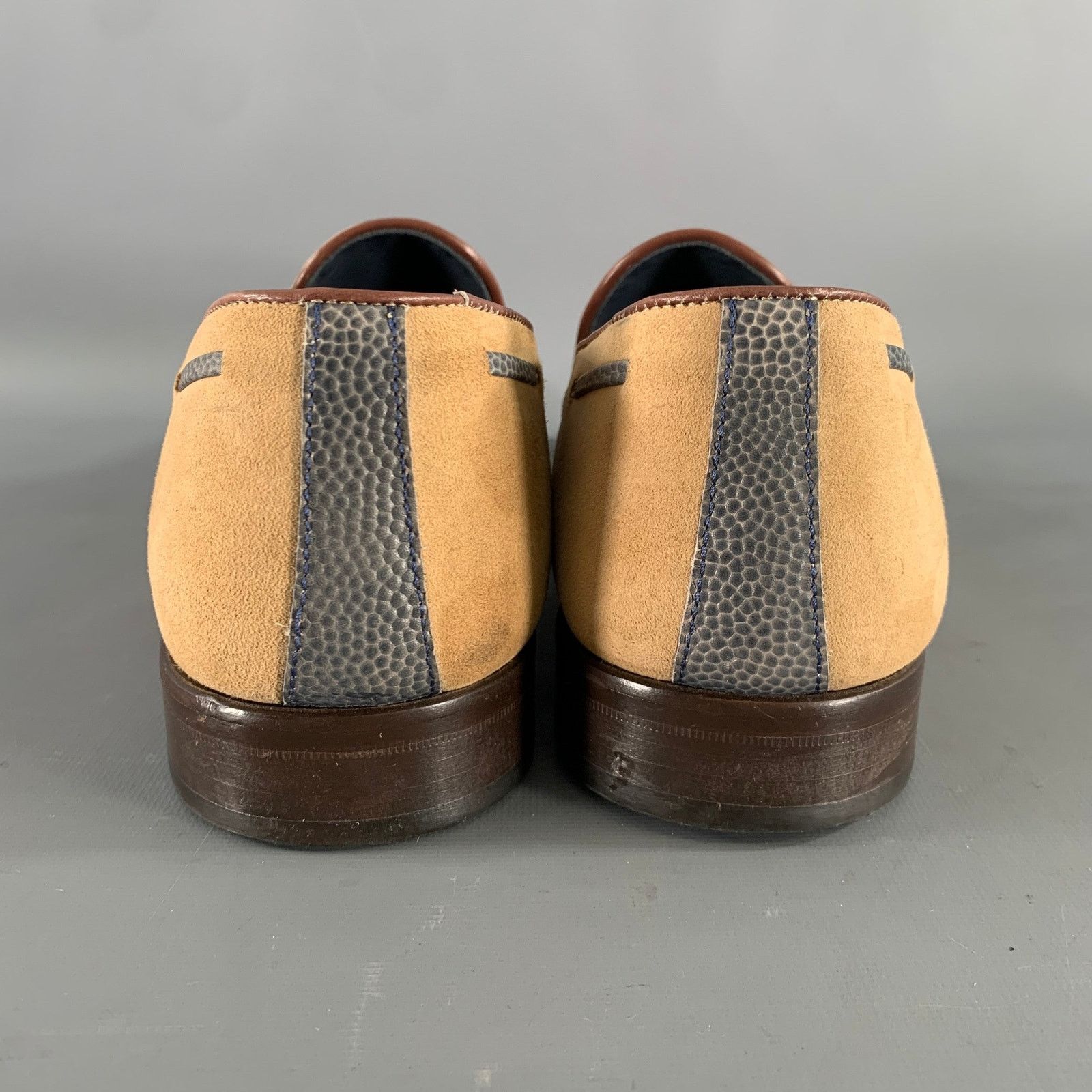 Other KLEIN EPSTEIN & PARKER 13.5 Khaki Suede Tassels Loafers Size US 13 / EU 46 - 3 Thumbnail