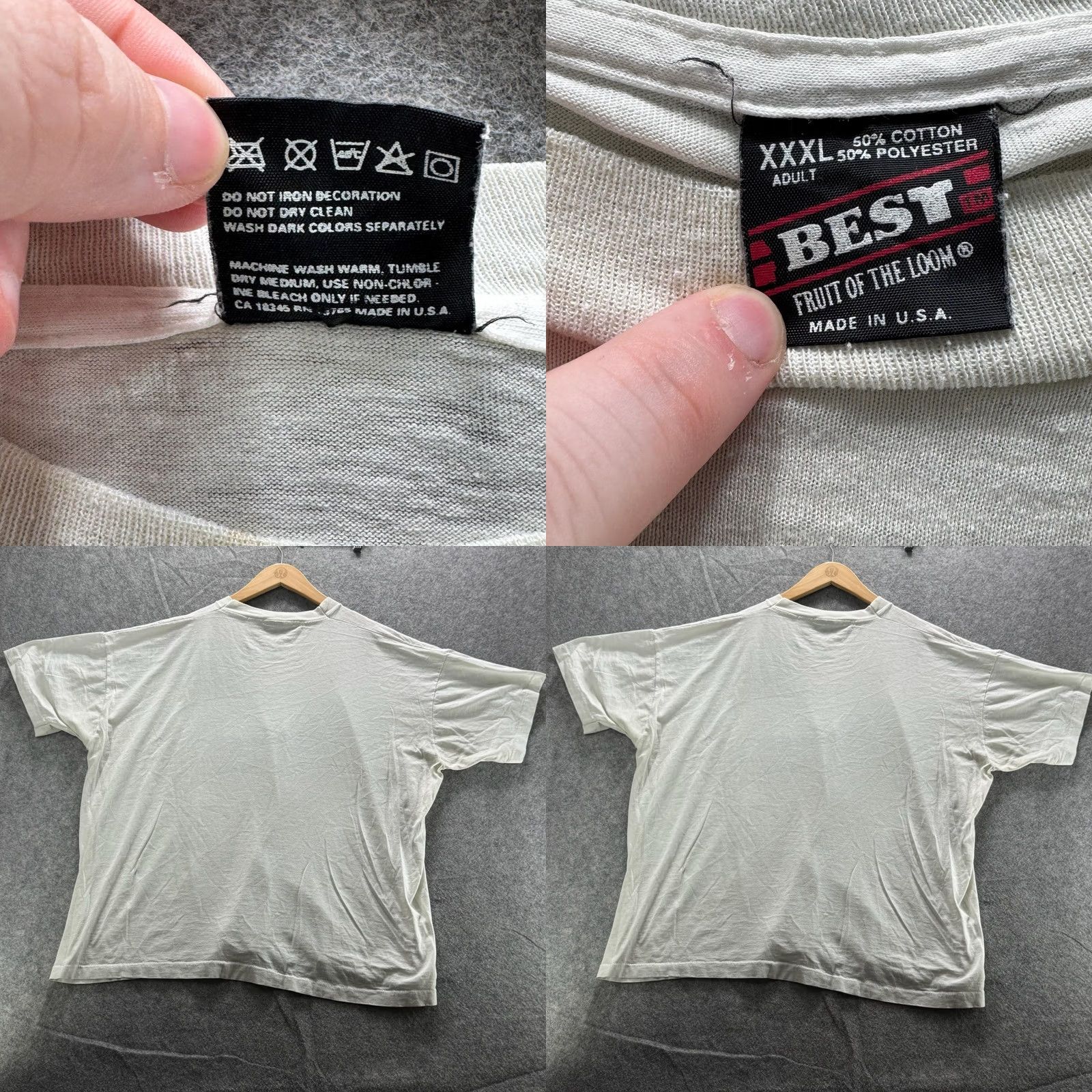 Vintage VINTAGE Mimosa Shirt Mens XL Beige Graphic Print Scissors Logo Crew Neck Short Sleeve Cotton Jersey T-Shirt Size US XL / EU 56 / 4 - 9 Thumbnail