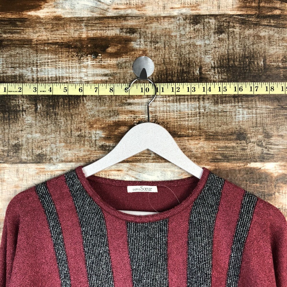 Homespun Knitwear × Japanese Brand Patria Soeur vintage Red Knitwear #A1358 Size S / US 4 / IT 40 - 4 Thumbnail
