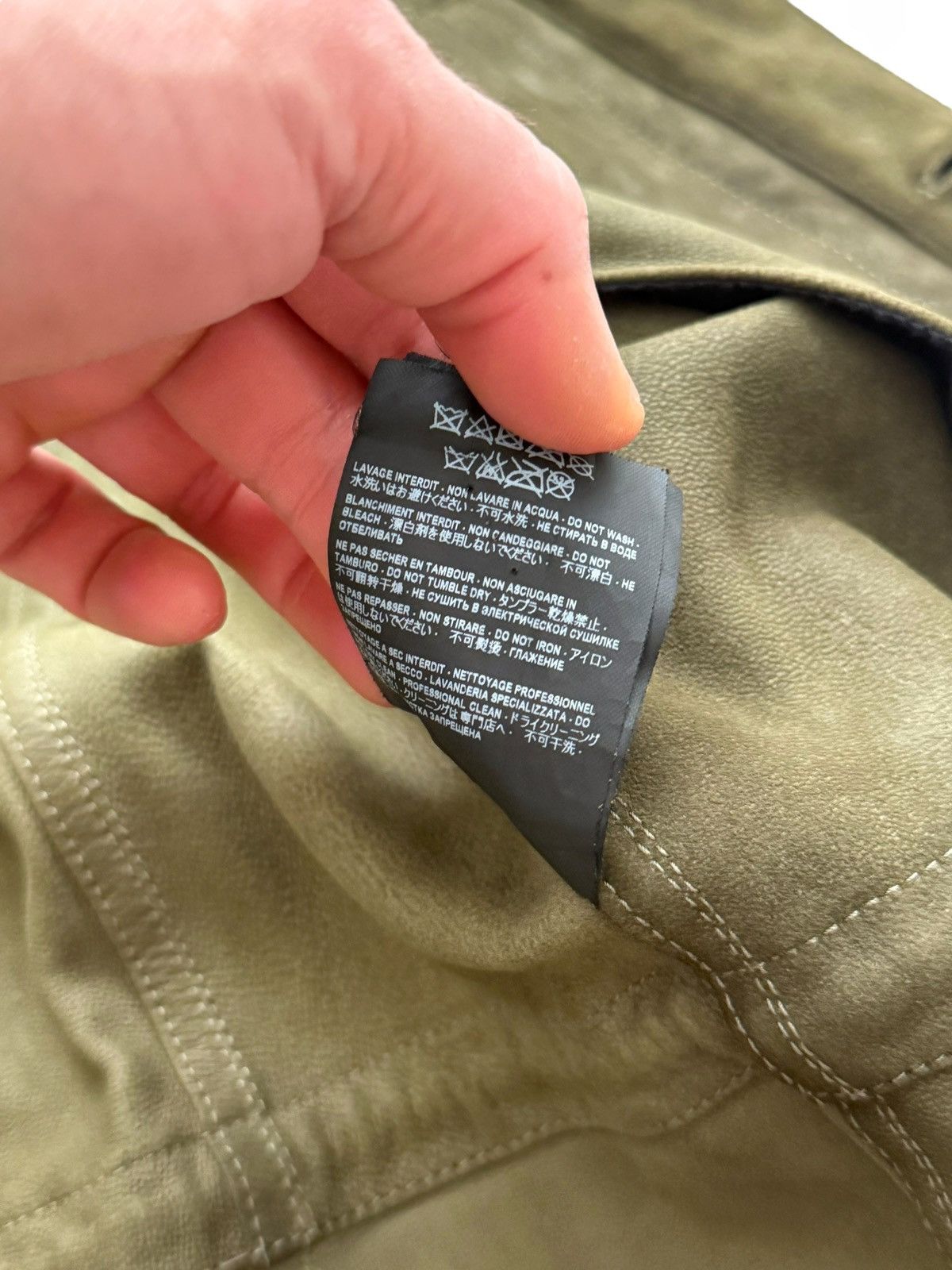 Saint Laurent Paris 2016 Hedi Era Goat Leather Military Army Jacket Size US M / EU 48-50 / 2 - 10 Thumbnail