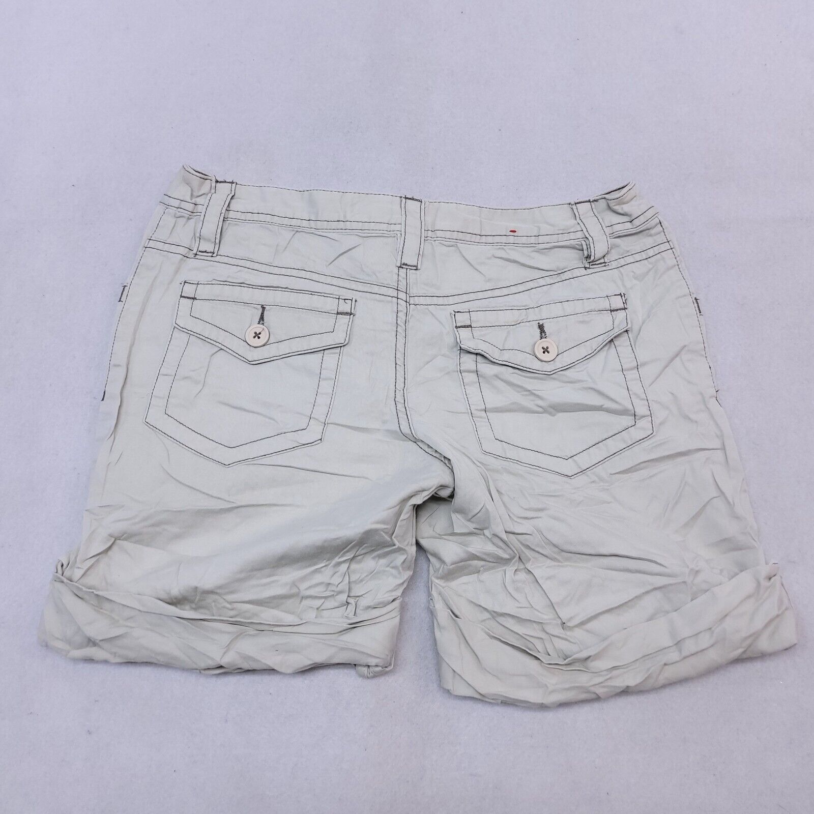 Mossimo Mossimo Button Zip Chino Short Shorts Womens Size 5 Beige Size 30" / US 8 / IT 44 - 10 Thumbnail