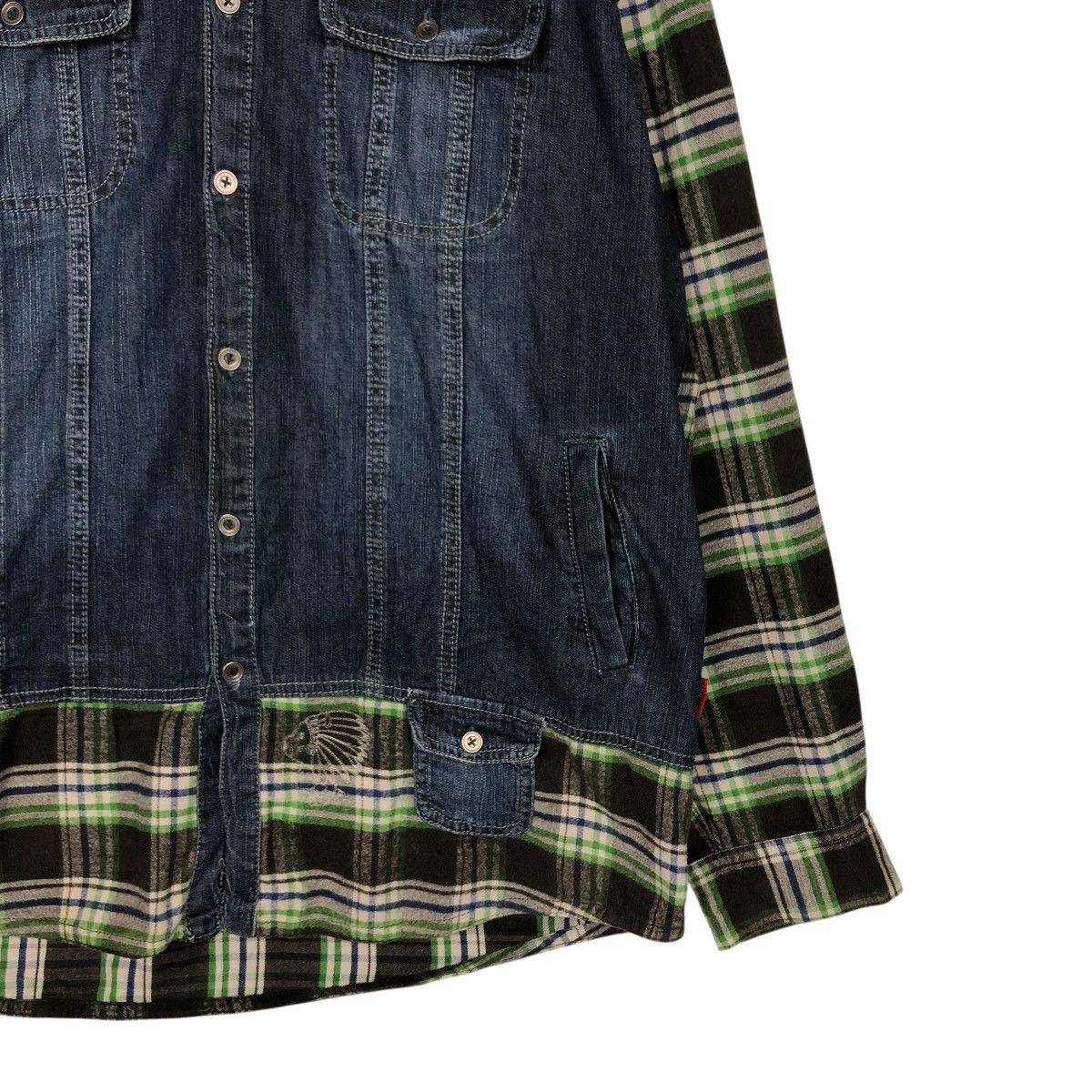Hysteric Glamour 🔥VINTAGE BIKER JACKET HOODIE TARTAN DESIGN DRUG STORE’S Size US M / EU 48-50 / 2 - 7 Thumbnail