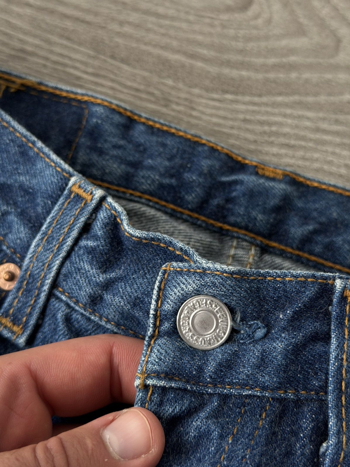 Levi's ‼️Vintage Levi’s Grey 501 Red Tab Denim Made in USA🇺🇸Jeans‼️ Size US 31 - 10 Thumbnail