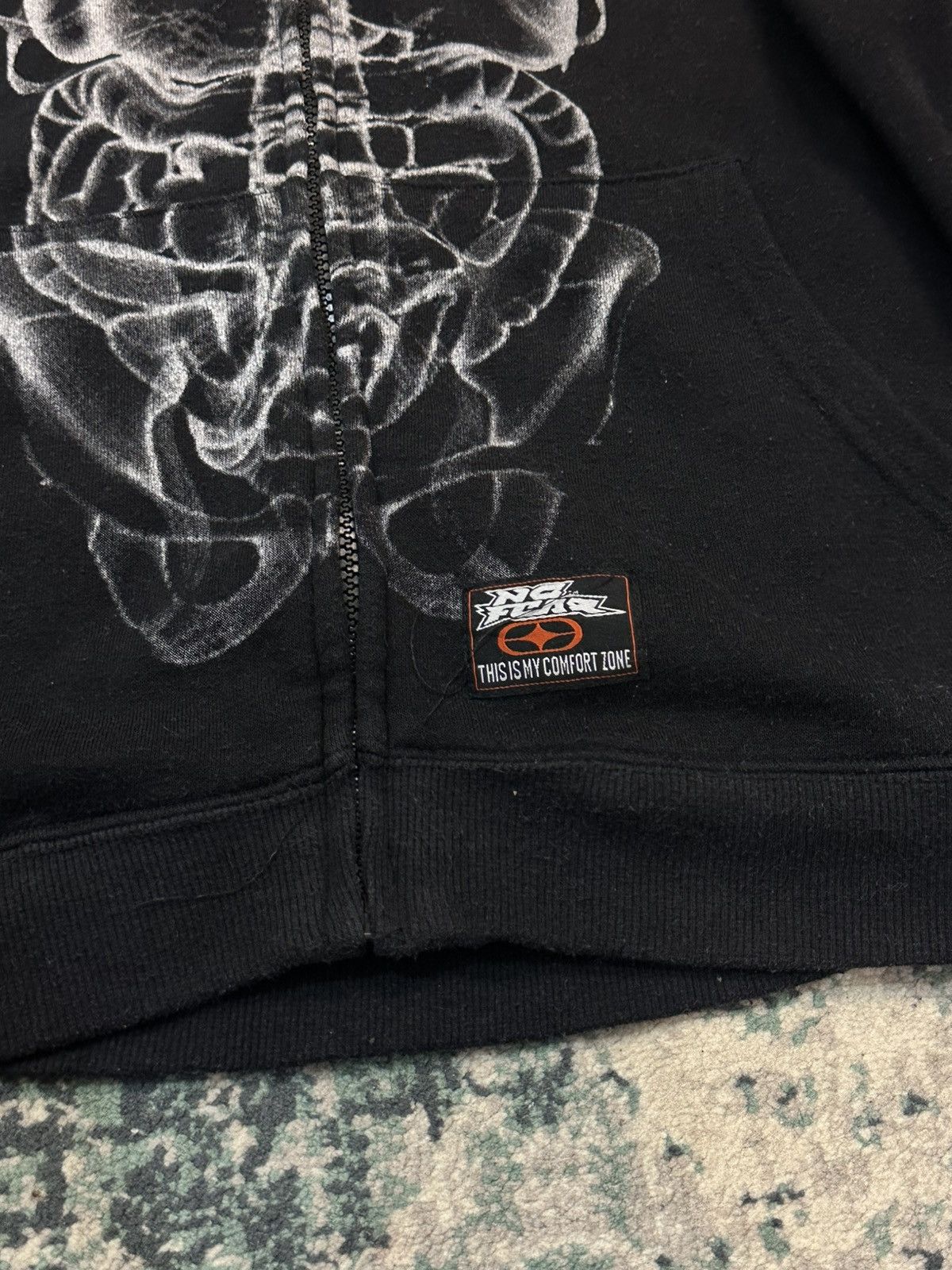 No Fear 2000s No Fear Skeleton Full Zip Hoodie Size US M / EU 48-50 / 2 - 10 Thumbnail