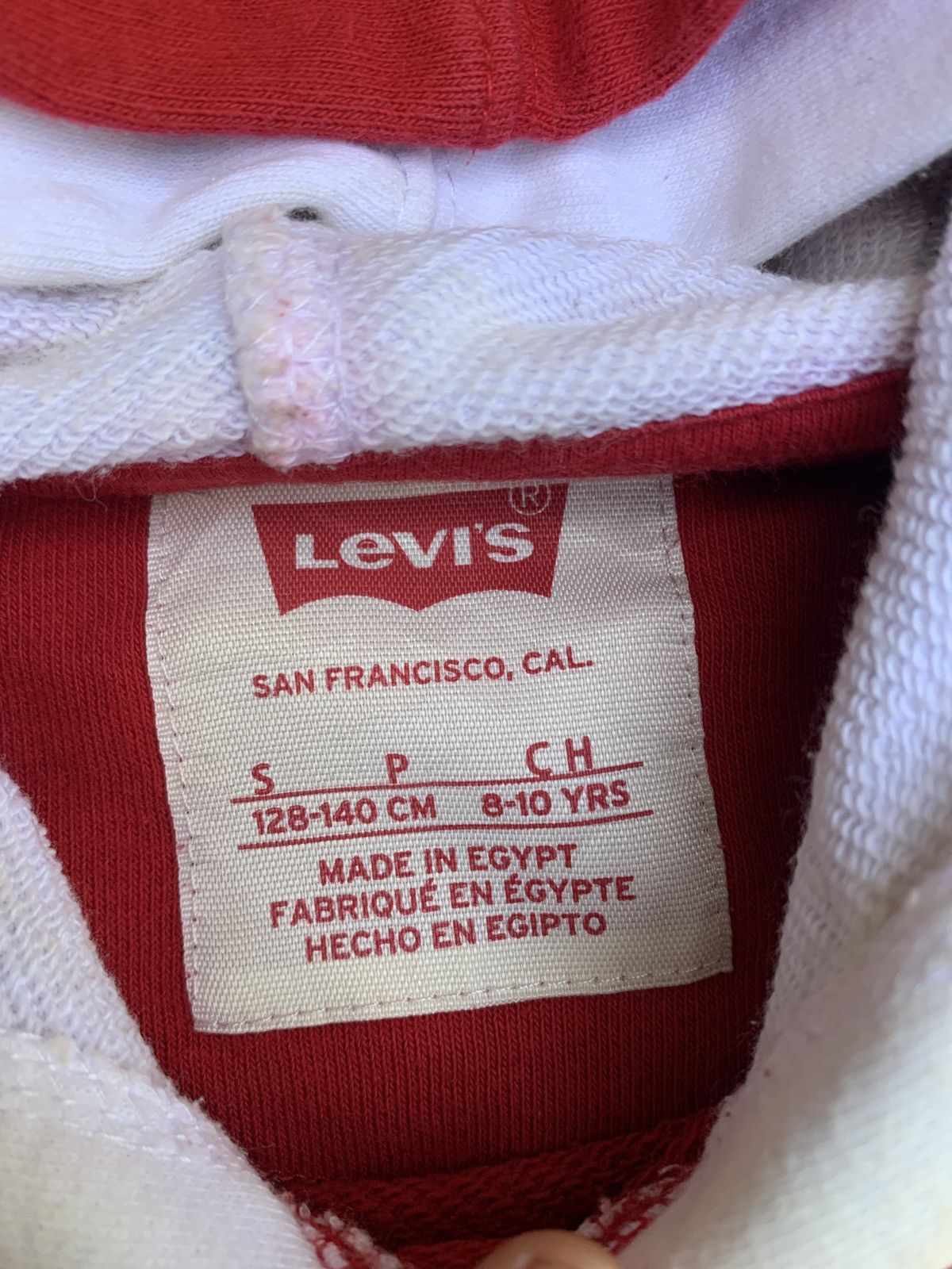 Levi's × Levi's Made & Crafted y2k Levi's Red Spell Out Logo Double Hood Hoodie Size S / US 4 / IT 40 - 7 Thumbnail