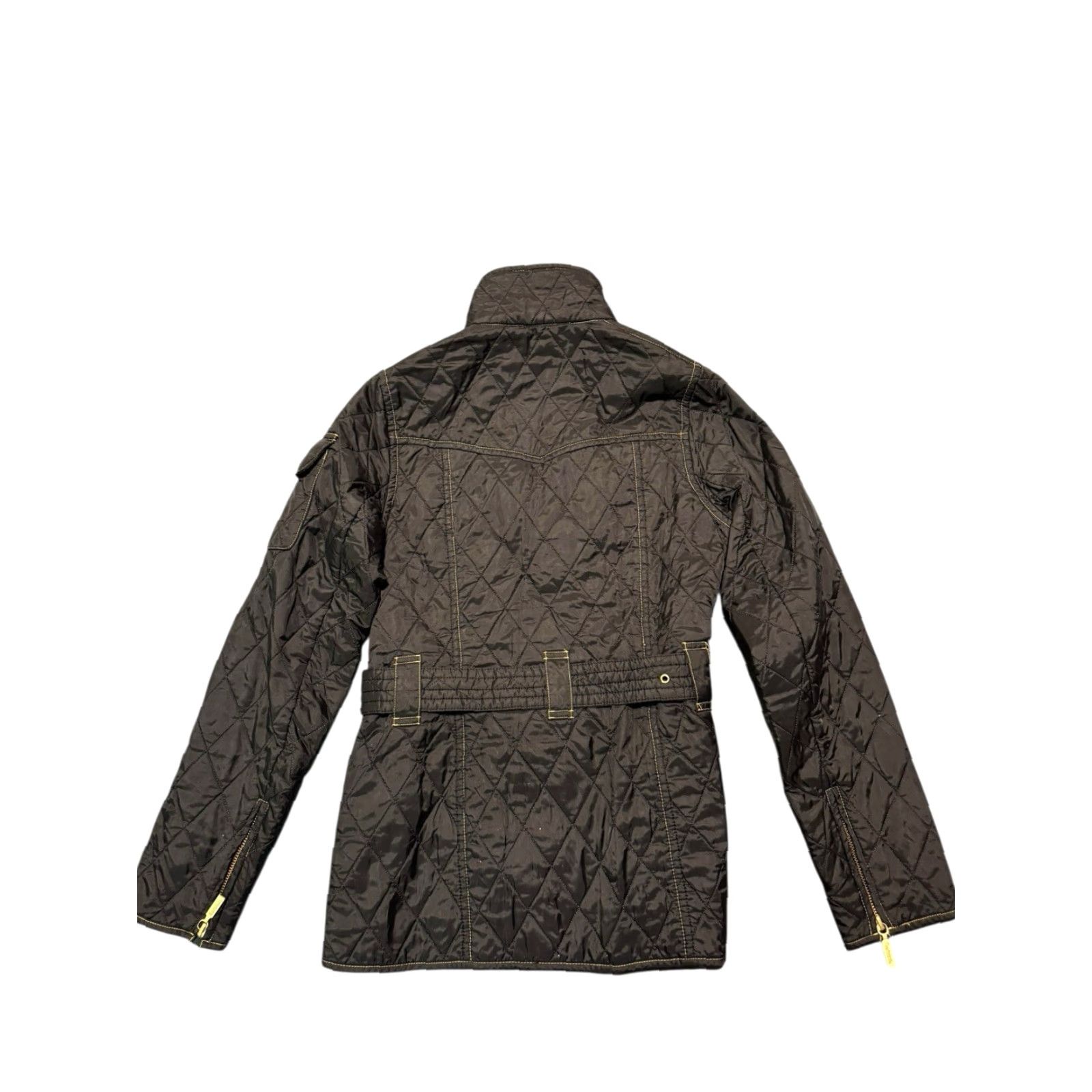 Barbour BARBOUR INTERNATIONAL Jacket Women’s Polarquilt Size UK 8 US 4 Black/Yellow Size S / US 4 / IT 40 - 6 Thumbnail