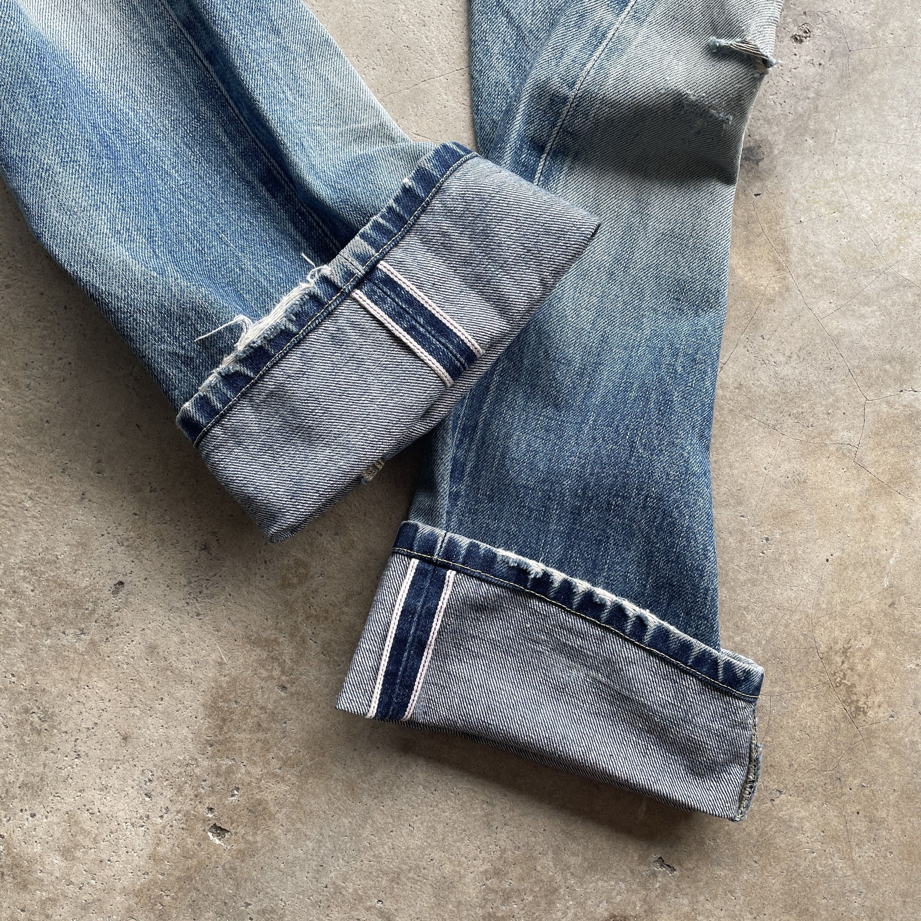 Faded Glory × Paul Smith PAUL SMITH DISTRESSED SELVEDGE JEANS FADED PANTS DENIM W31 Size US 31 - 8 Thumbnail
