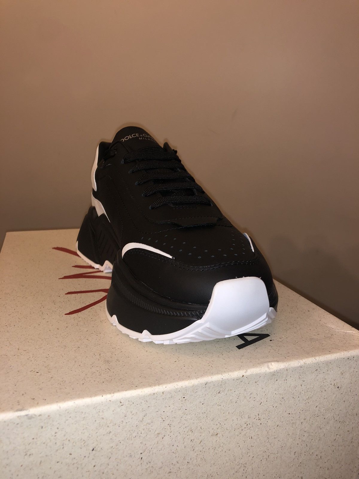 Dolce & Gabbana Dolce Black White Daymaster Sneakers Size US 12 / EU 45 - 2 Thumbnail