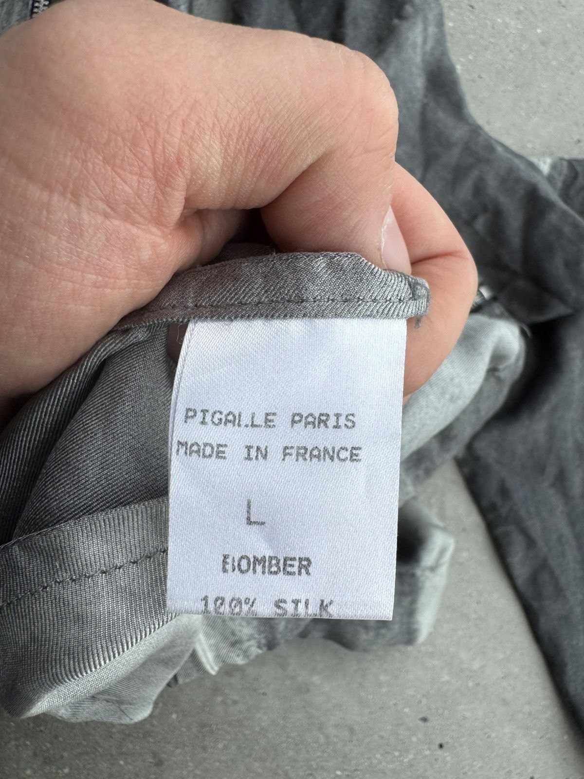 Pigalle Pigalle Paris Silk 100% Bomber Jacket Size US L / EU 52-54 / 3 - 4 Thumbnail
