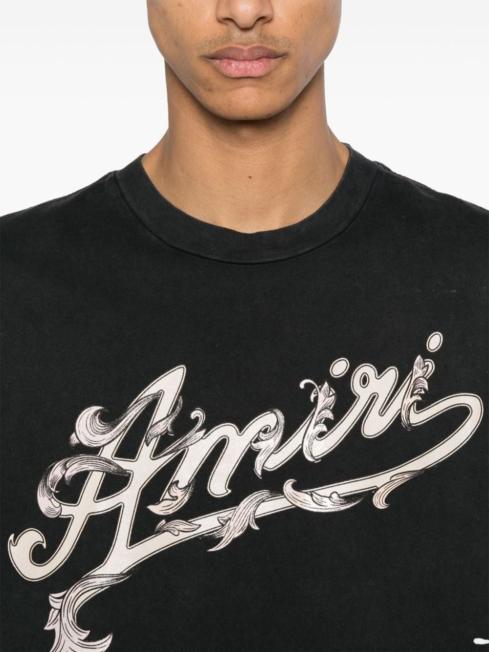 Amiri o1s1wg110425 Filigree Short Sleeve T-Shirt in Black Size US S / EU 44-46 / 1 - 5 Thumbnail