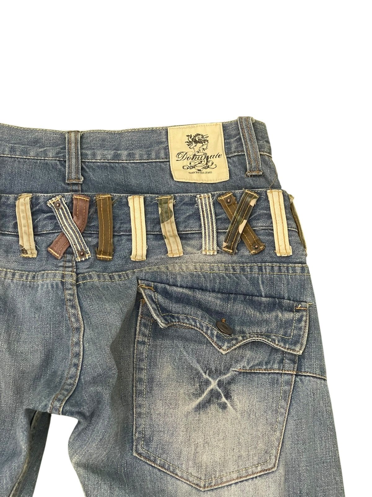 Japanese Brand Double Waist Jeans Dominate Slim Denim 2🟦2 Size US 31 - 6 Thumbnail