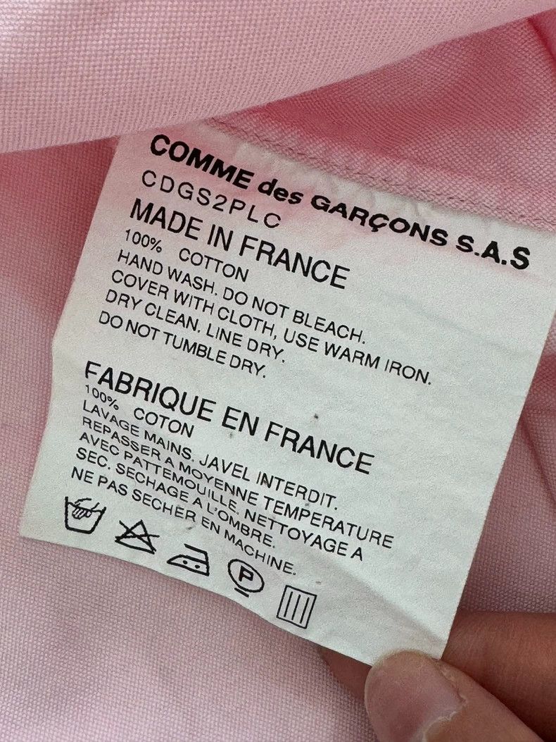 Comme des Garcons Comme Des Garcons Light Pink Shirt Size S / US 4 / IT 40 - 4 Thumbnail