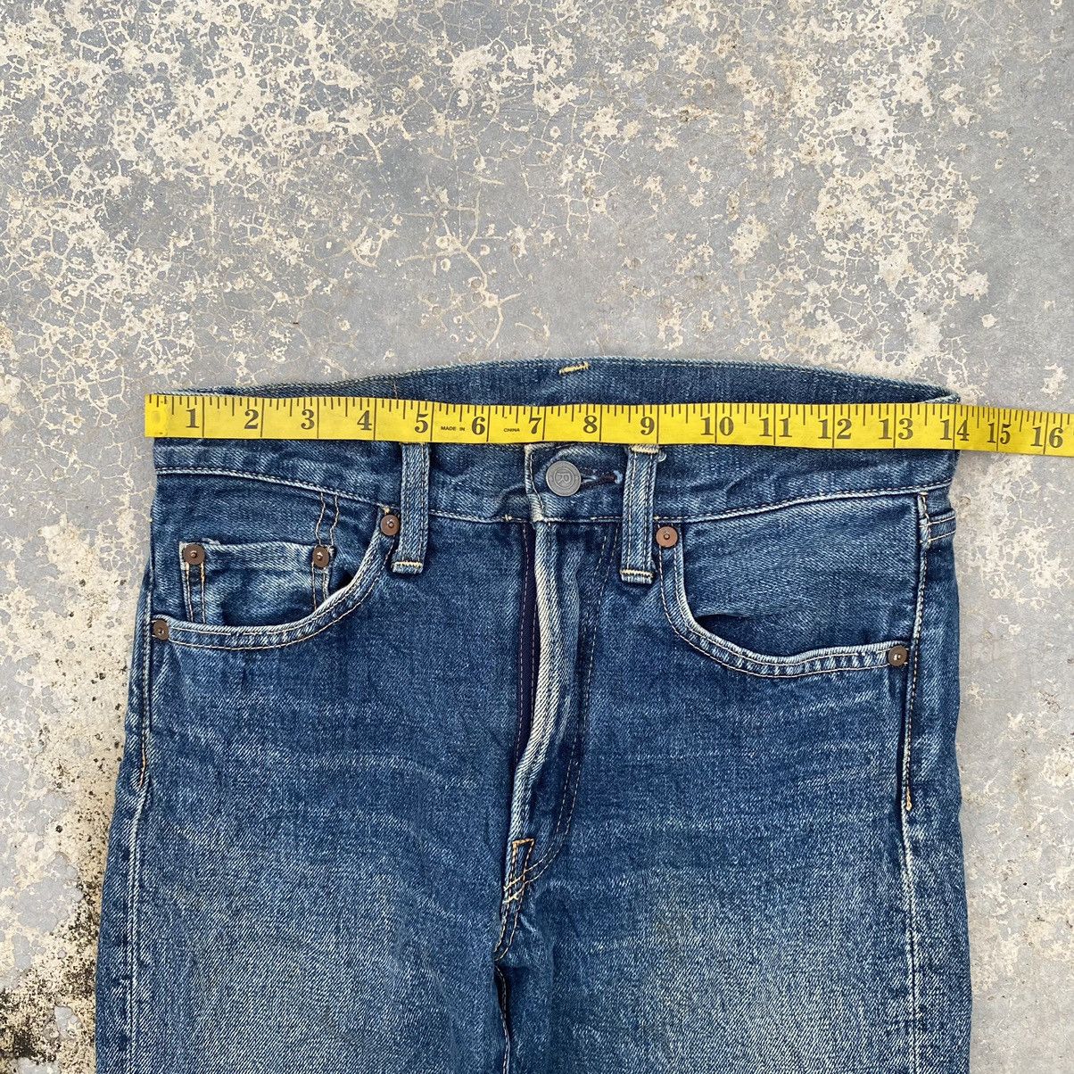 45rpm × If Six Was Nine × Japanese Brand vintage 45rpm faded denim jeans Size US 28 / EU 44 - 13 Thumbnail